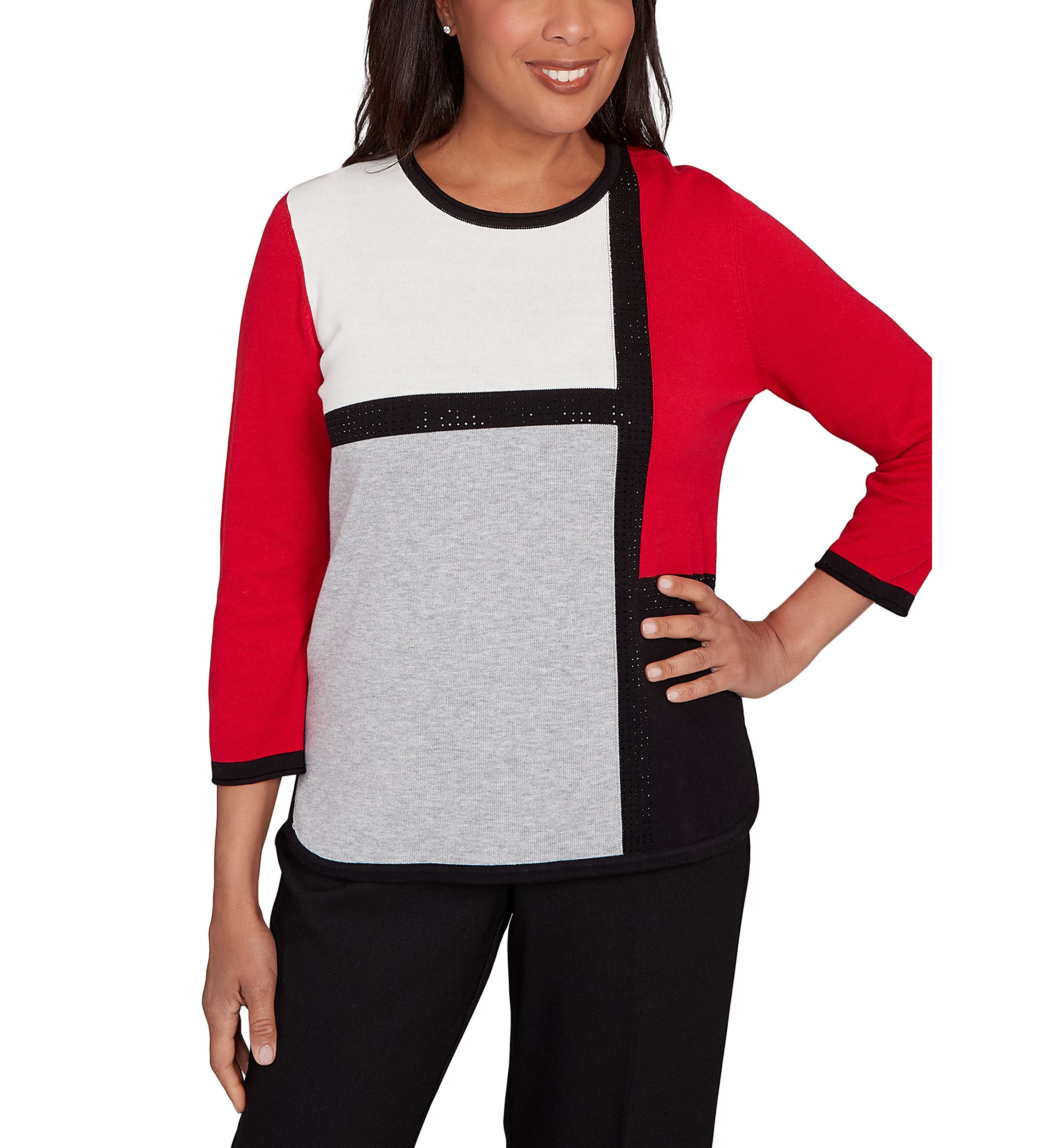 Womens  Classics Color Block Top