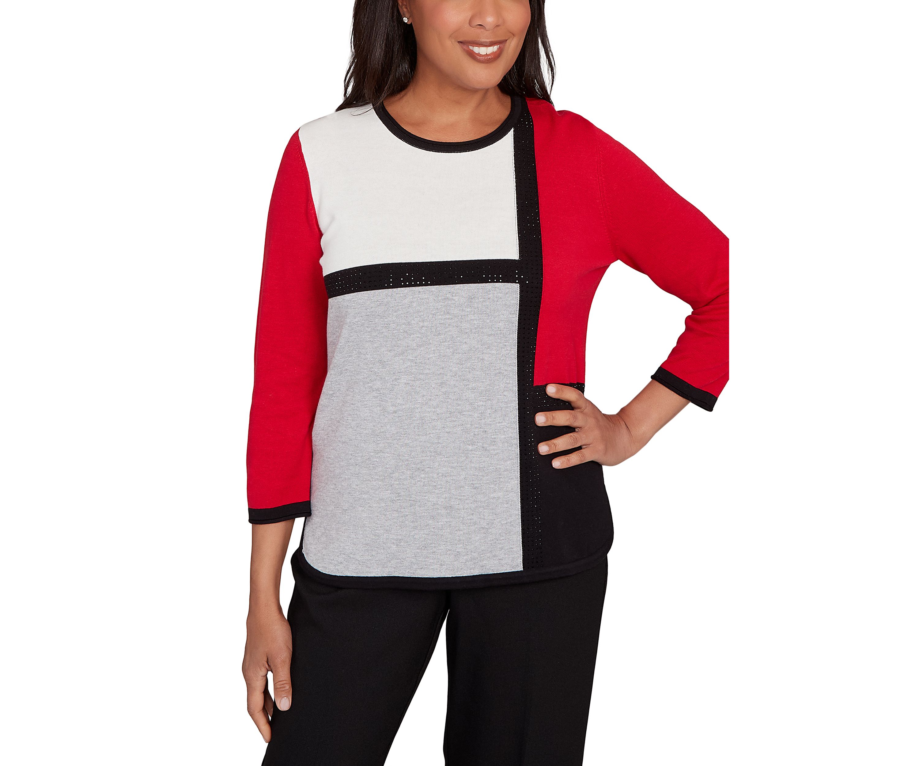 Womens  Classics Color Block Top