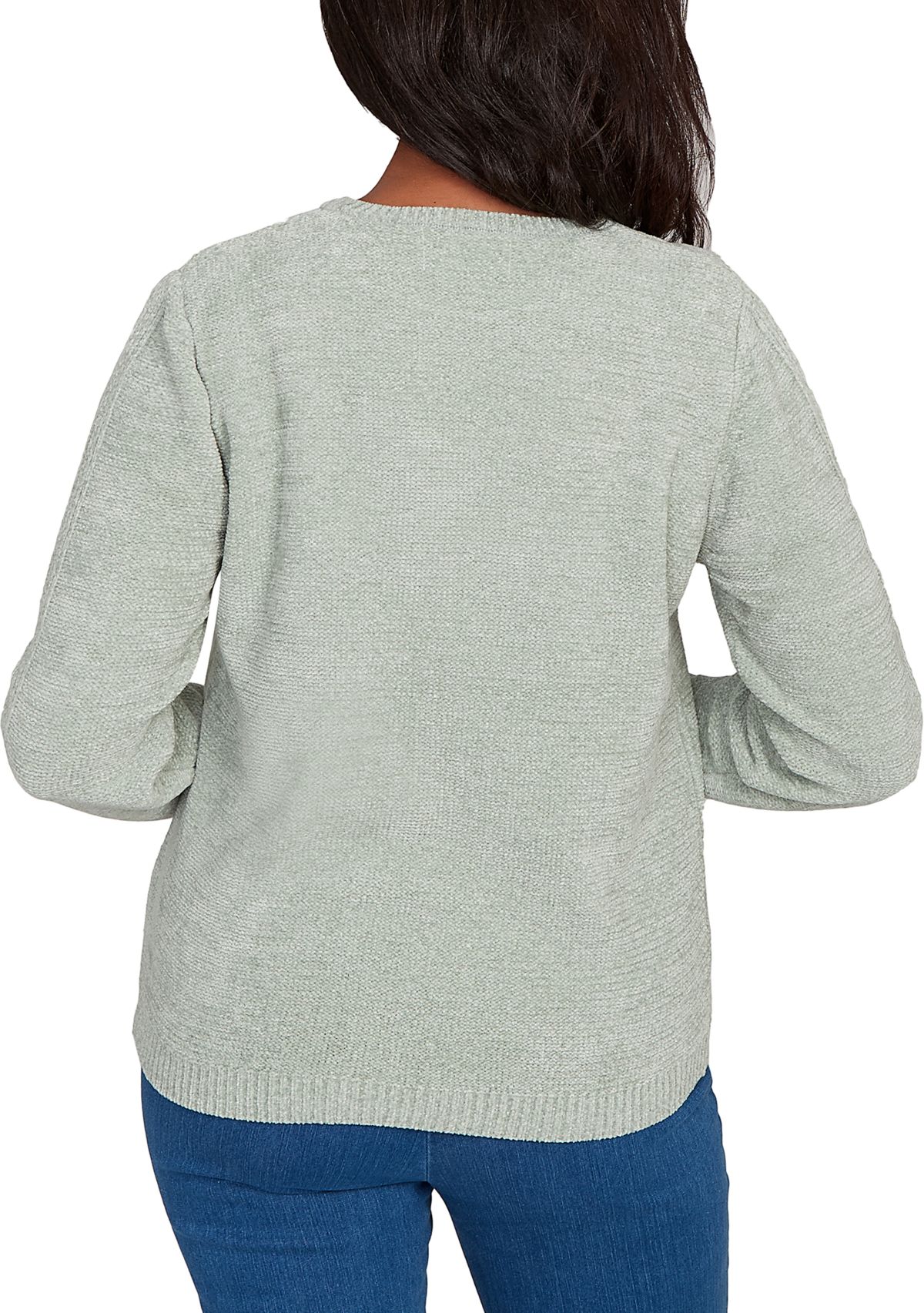 Womens Classics Cable Chenille Pullover