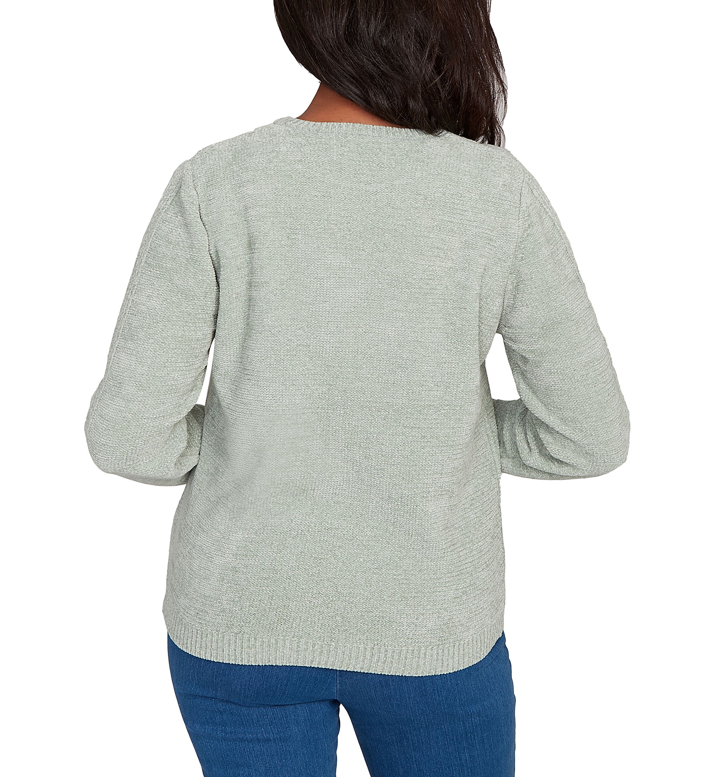 Womens Classics Cable Chenille Pullover
