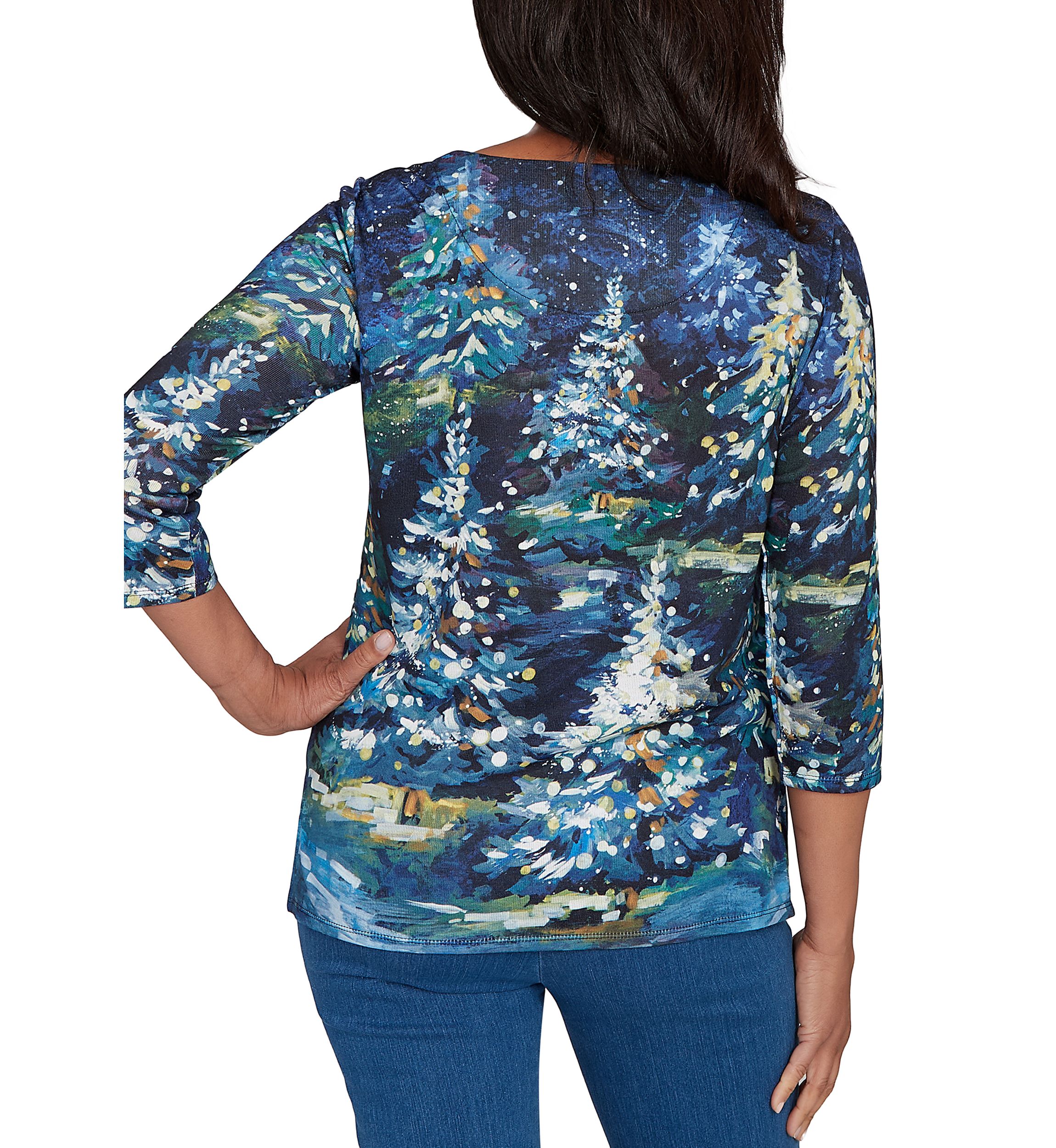 Womens Classics Starry Night Trees