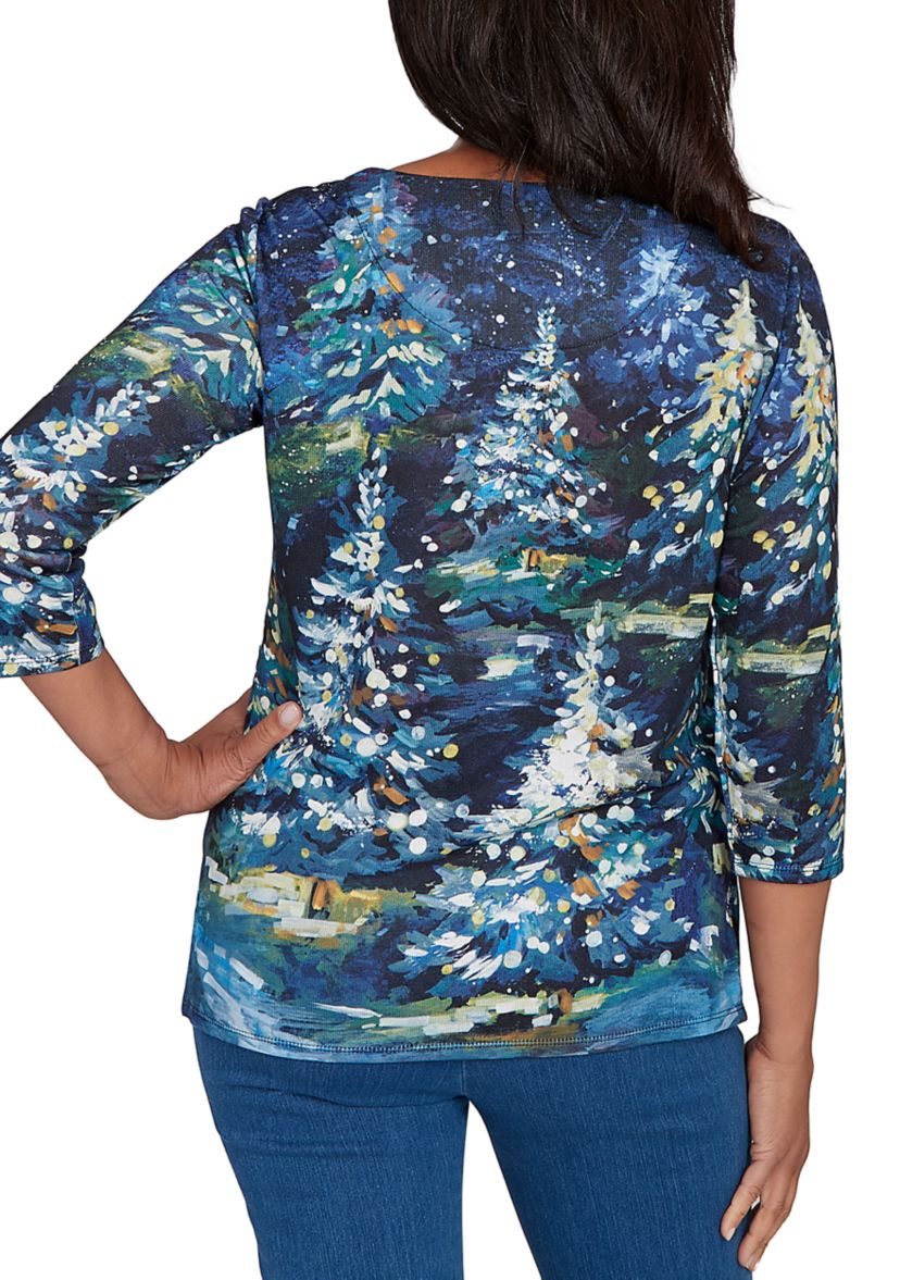 Womens Classics Starry Night Trees