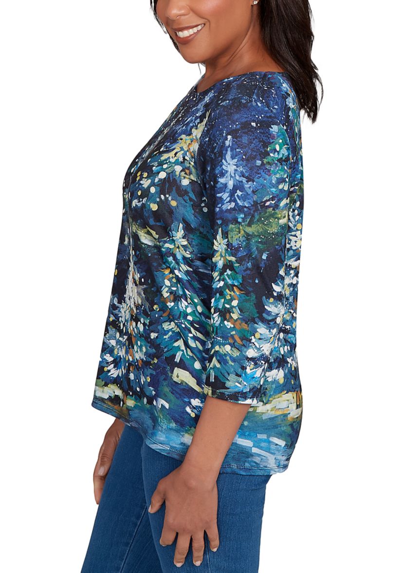 Womens Classics Starry Night Trees