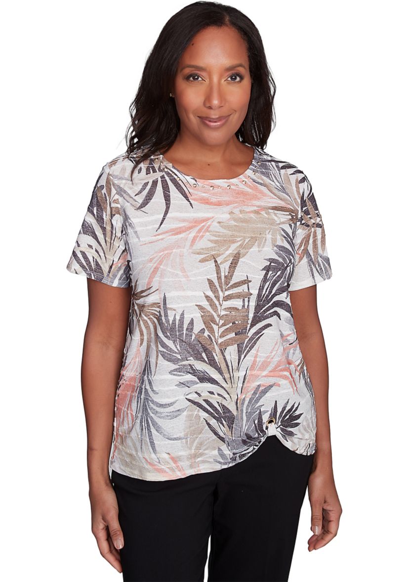 Womens Palm Leaves Top