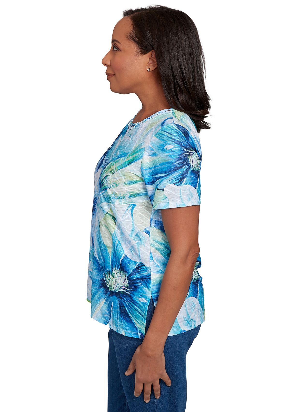 Womens Key Items Ki Drama Floral Top