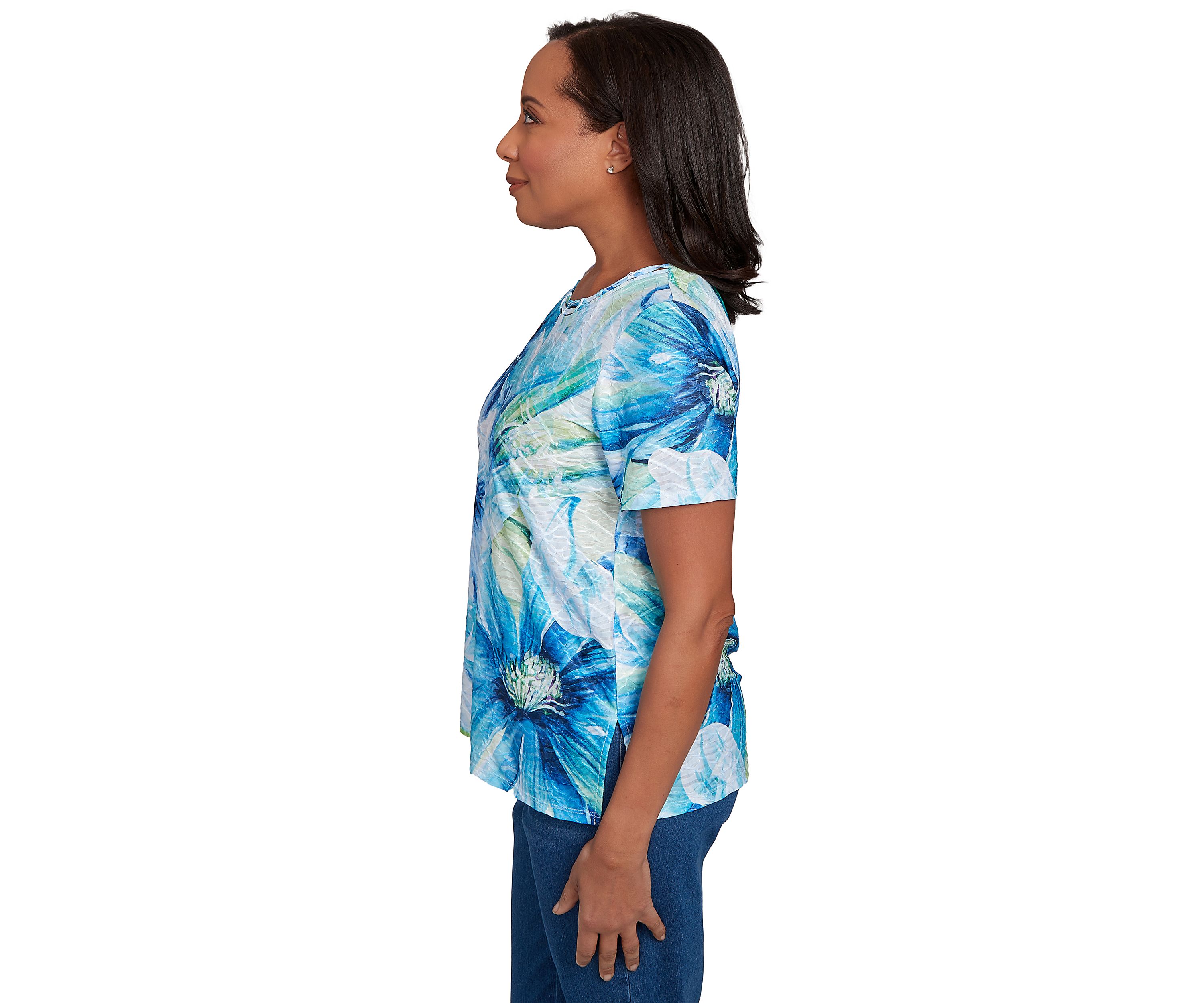 Womens Key Items Ki Drama Floral Top