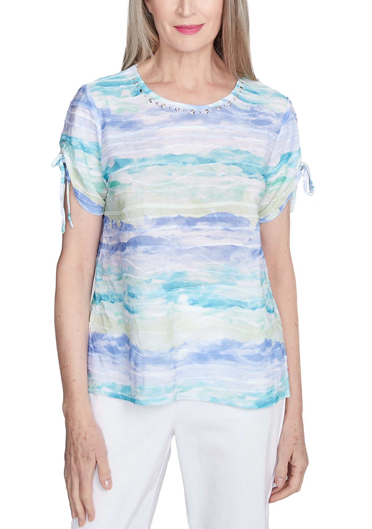 Petite Watercolor Biadere Top