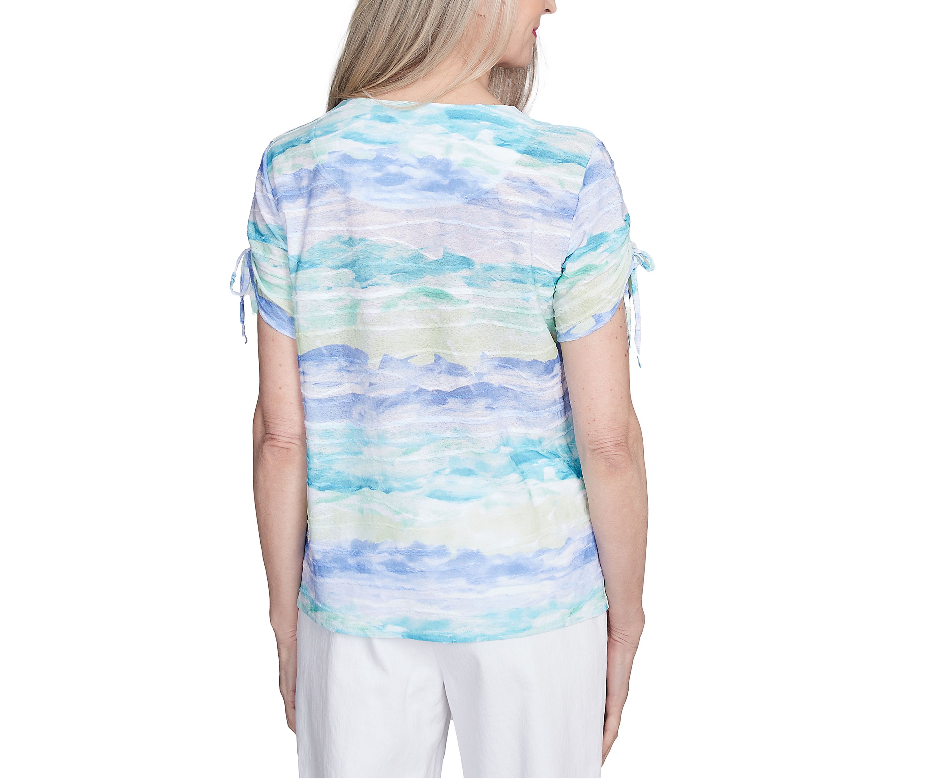 Petite Watercolor Biadere Top