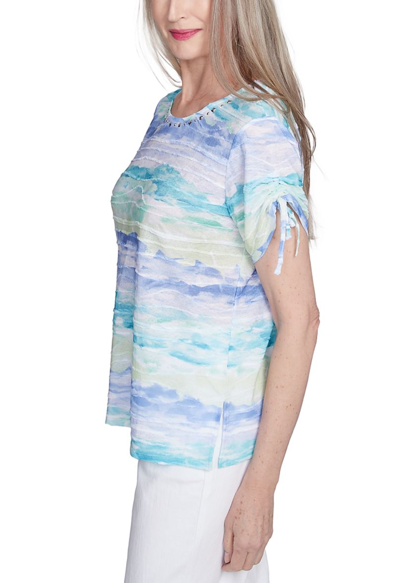 Petite Watercolor Biadere Top