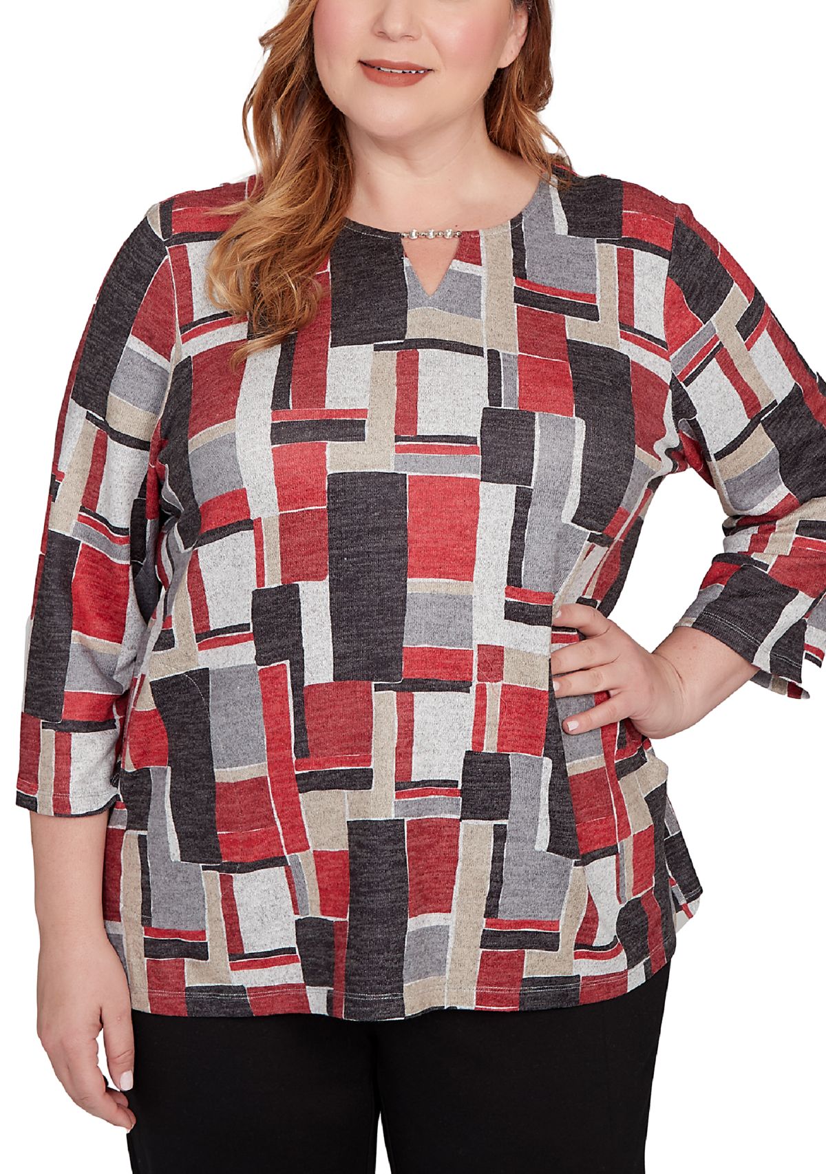 Plus Size Classics Color Block Top 