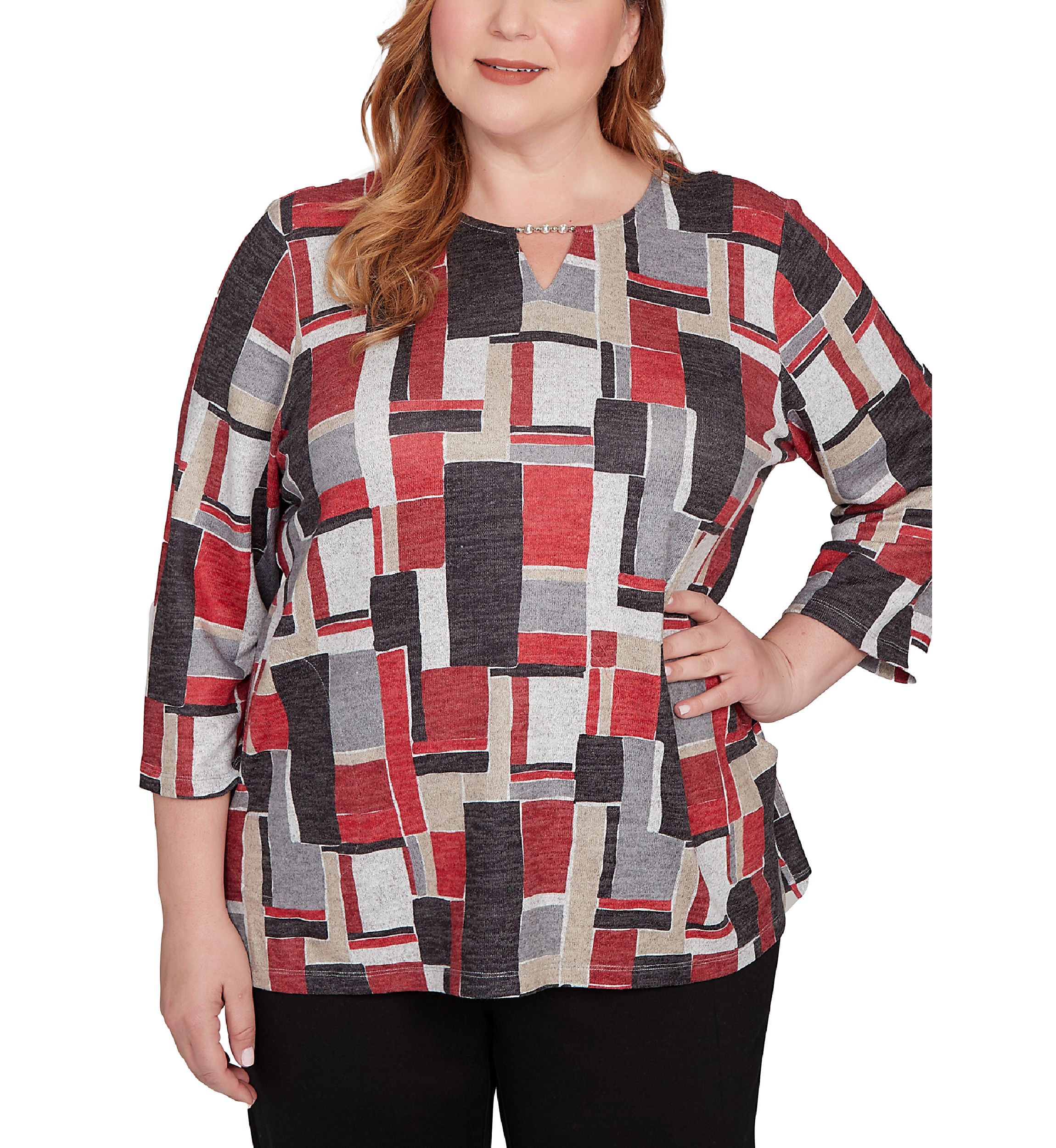 Plus Size Classics Color Block Top 