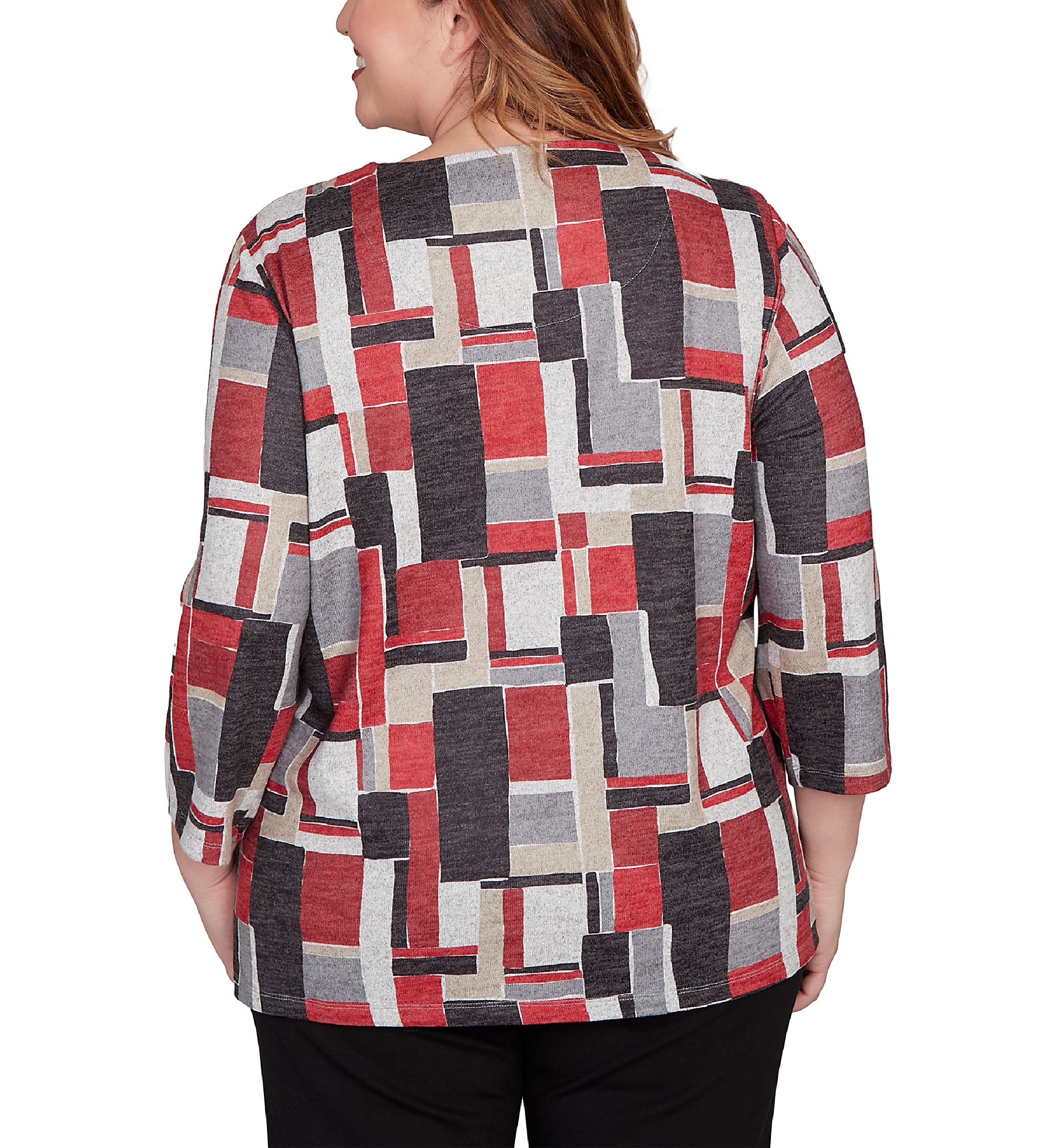 Plus Size Classics Color Block Top 