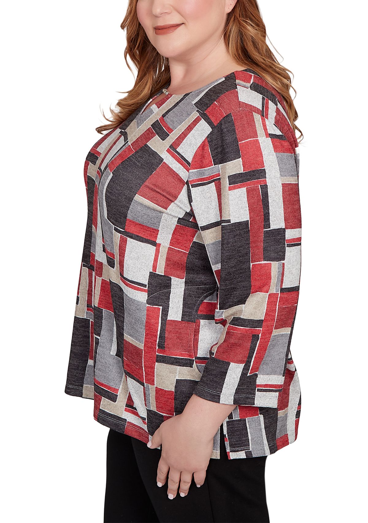 Plus Size Classics Color Block Top 