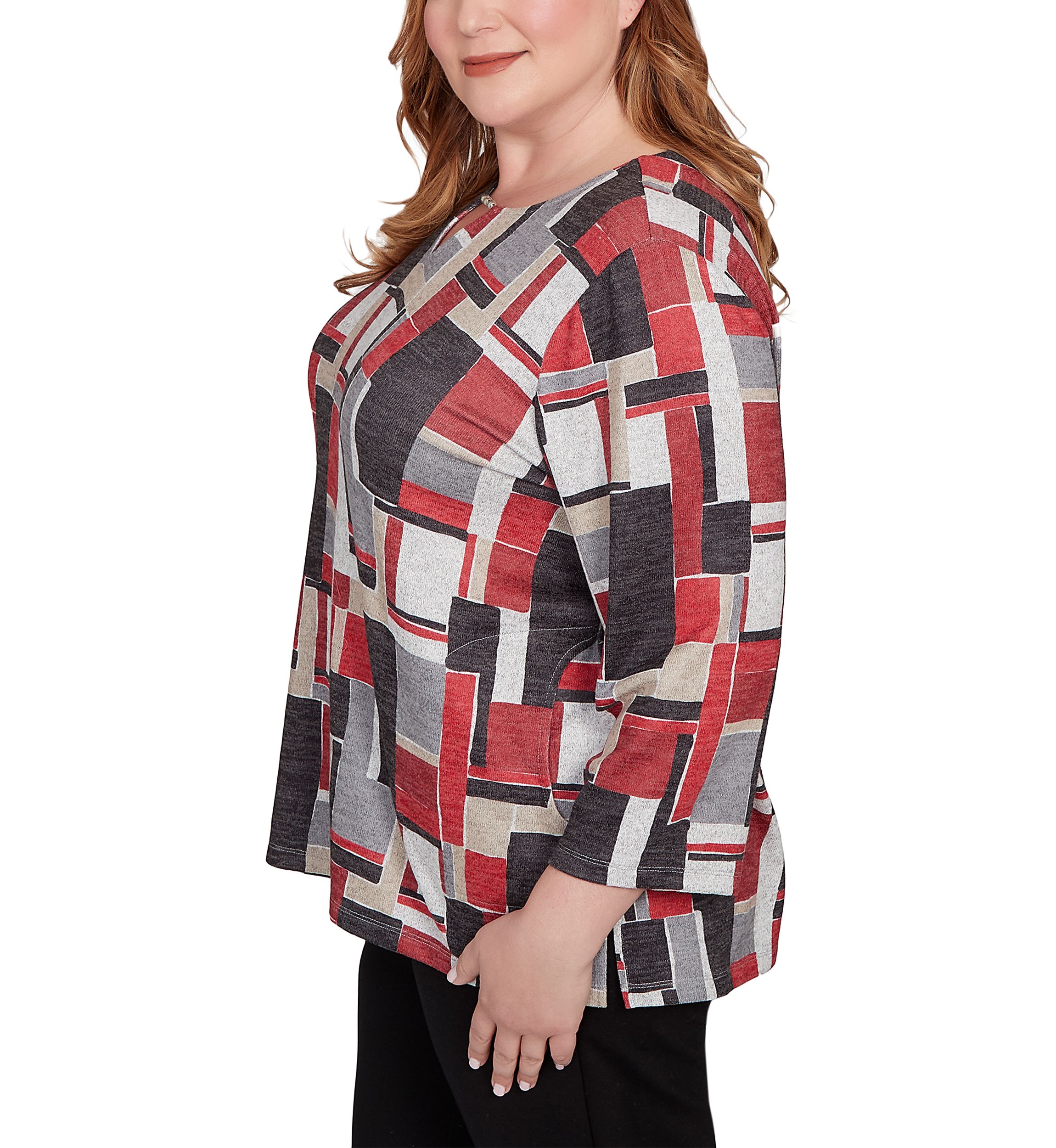 Plus Size Classics Color Block Top 