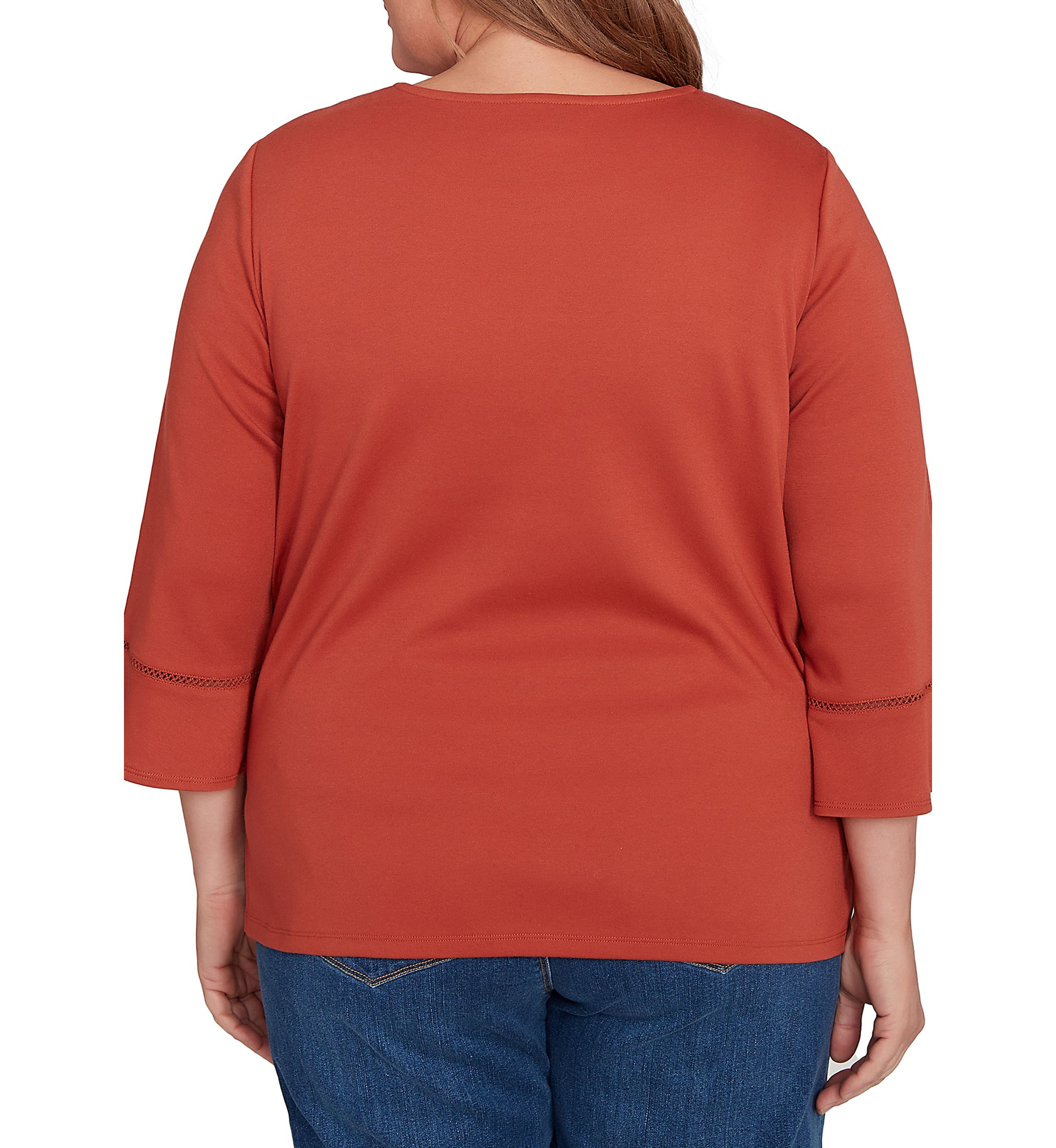 Plus Size Classics Tossed Flowers Top