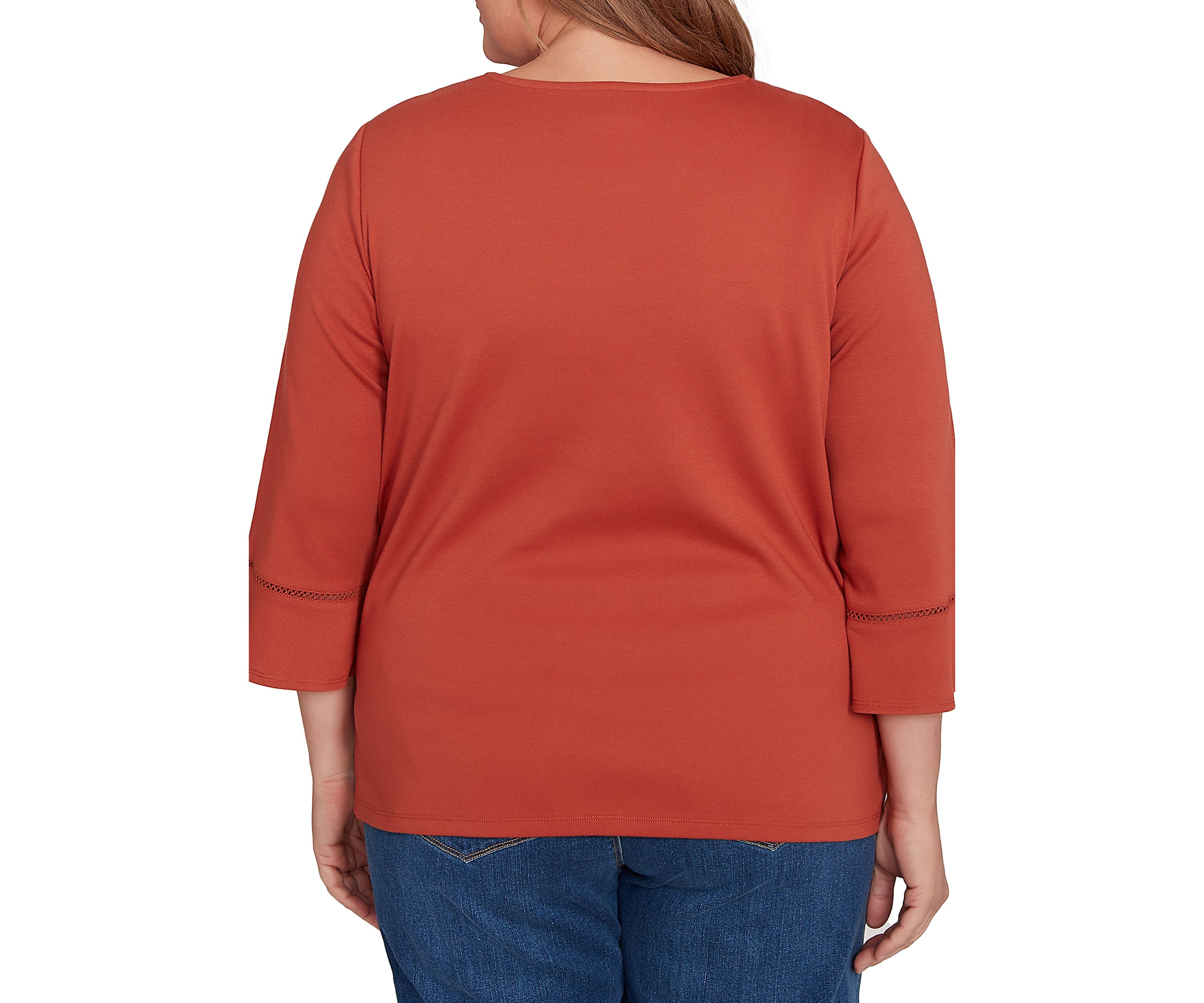 Plus Size Classics Tossed Flowers Top
