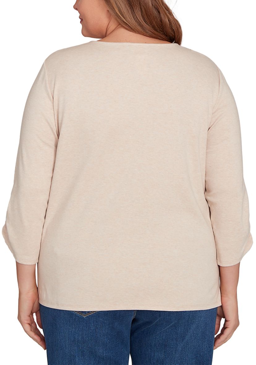Plus Size Classics Scarecrows Border Top