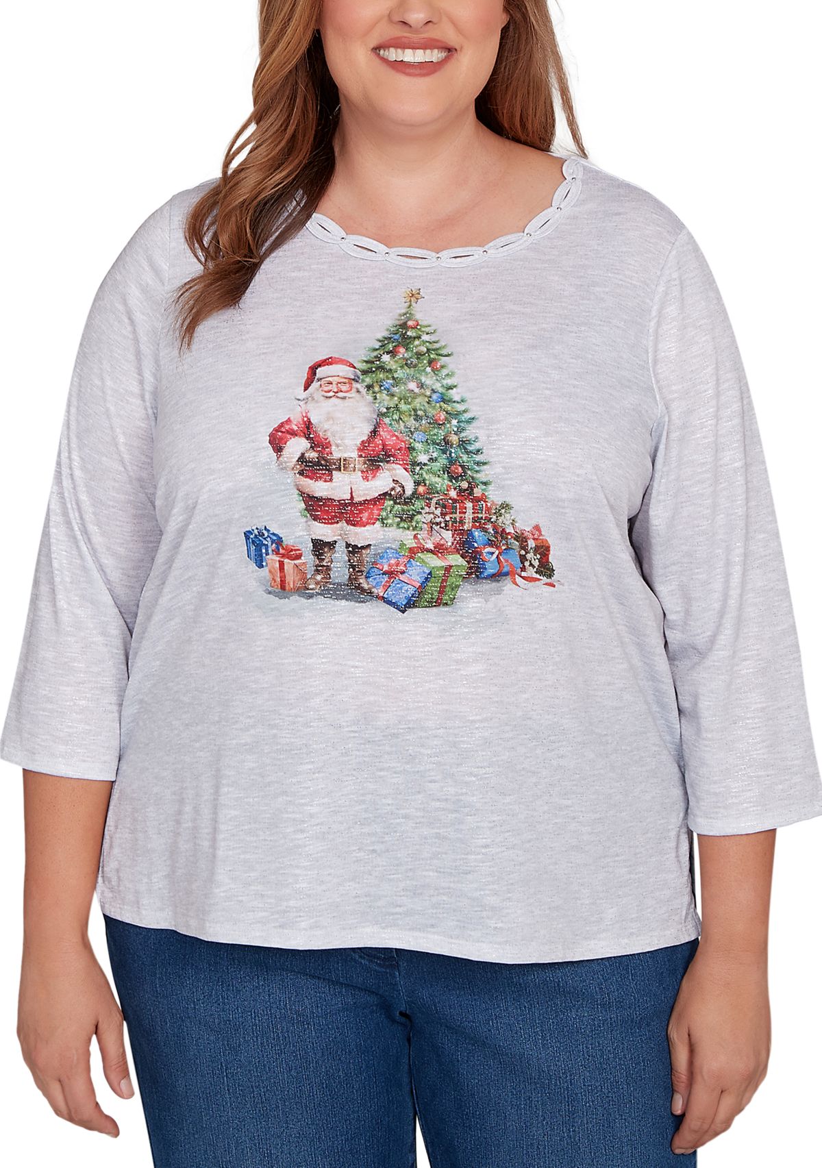 Plus Size Classics Santa & Tree Top