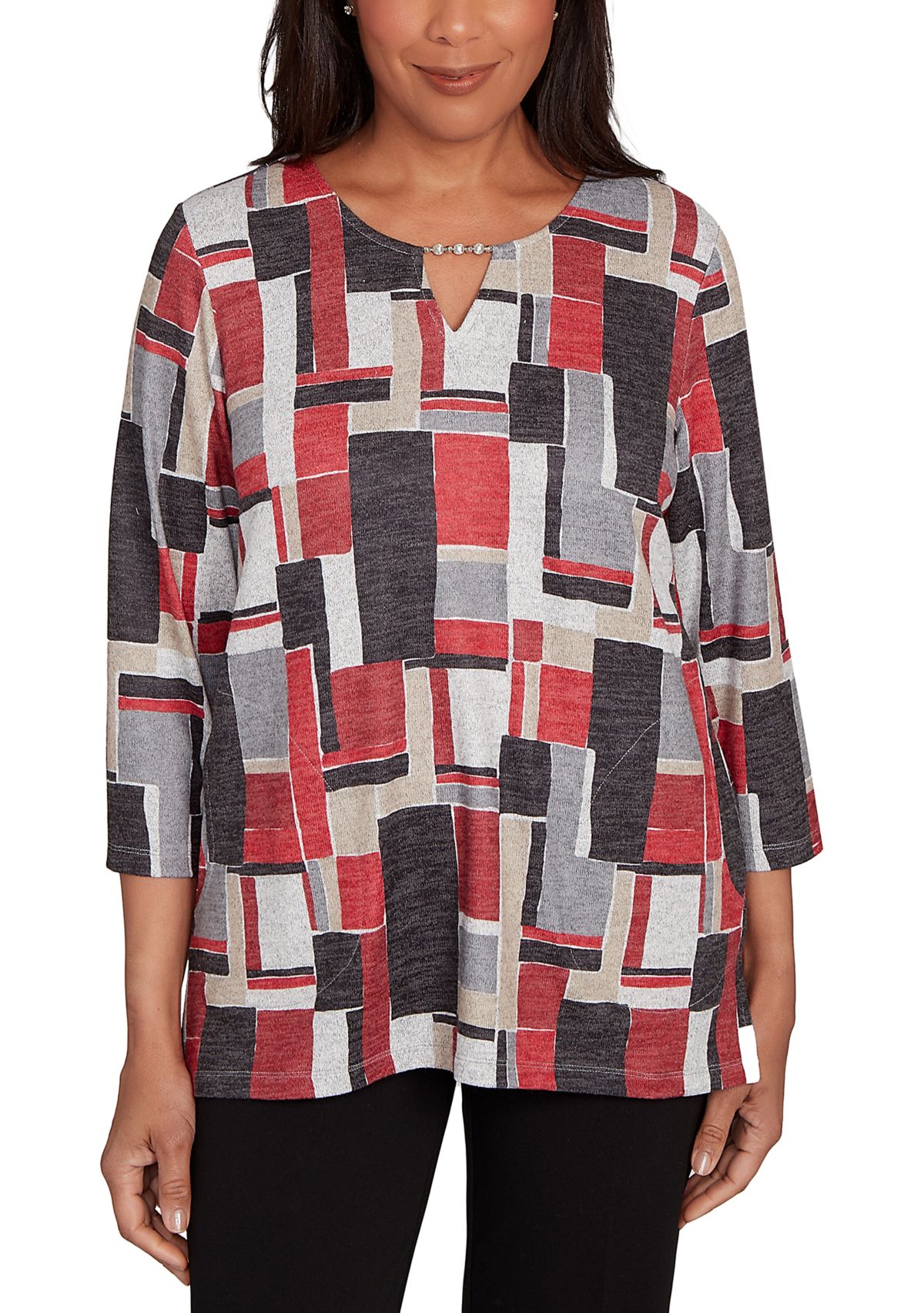 Petite Classics Color Block Top 