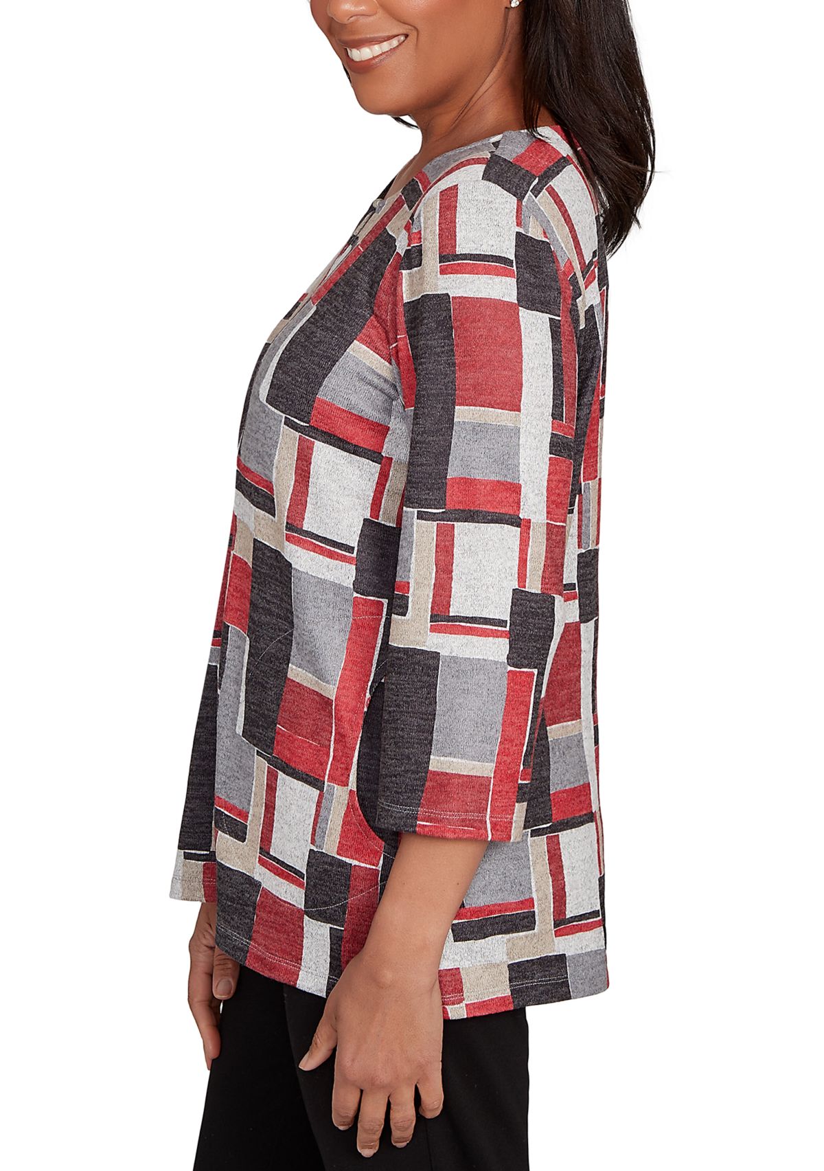 Petite Classics Color Block Top 