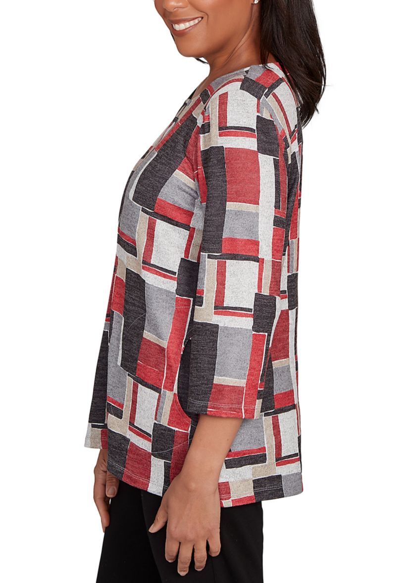 Petite Classics Color Block Top 