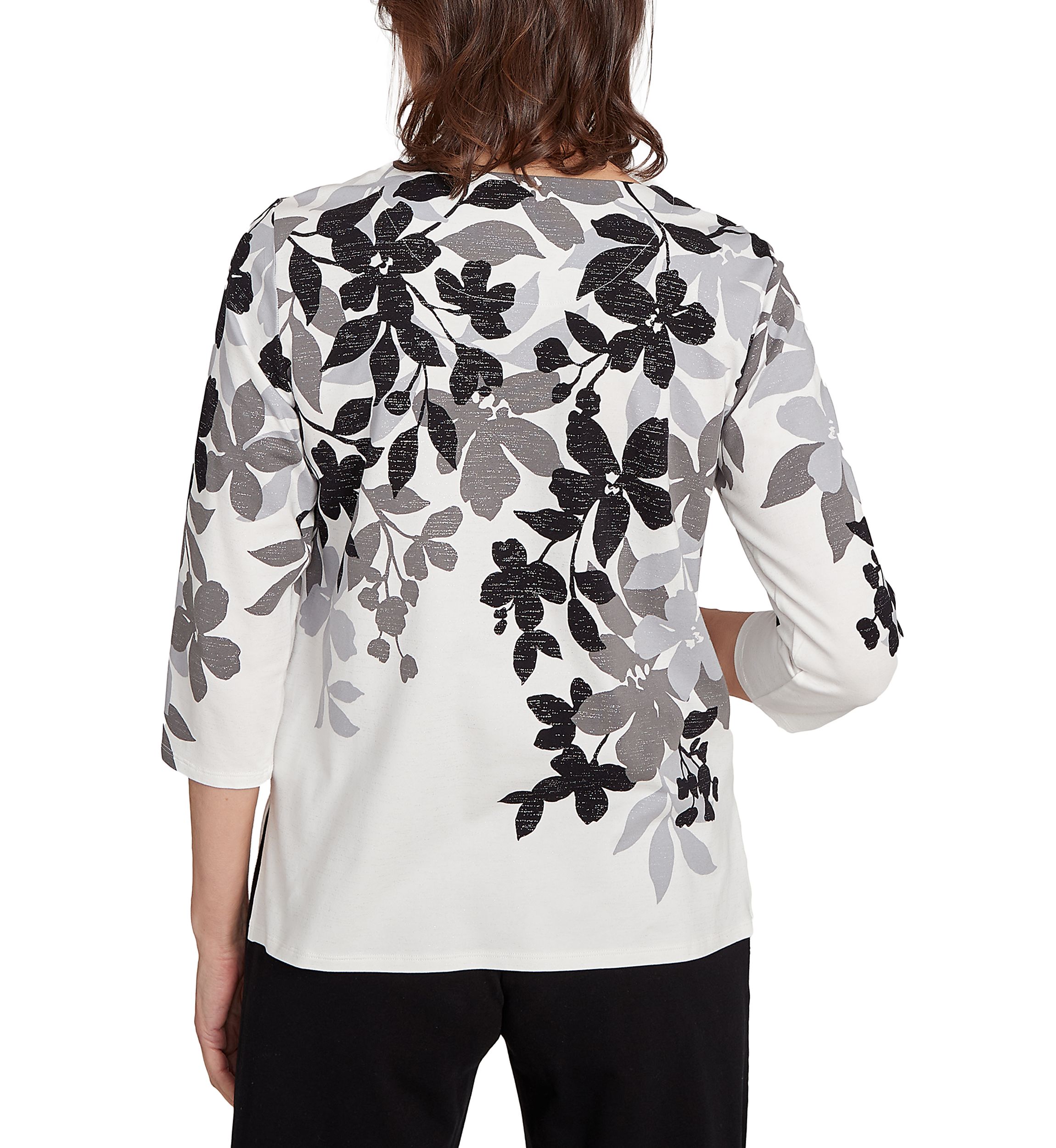 Petite Classics Shadow Leaf Top 