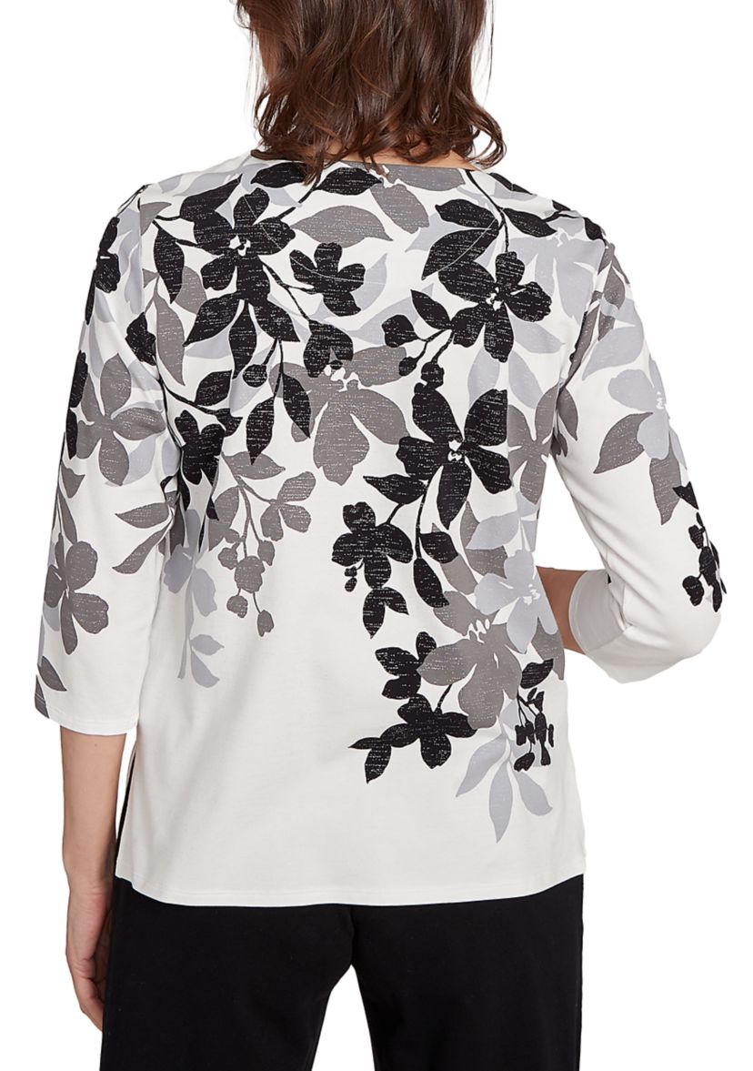 Petite Classics Shadow Leaf Top 