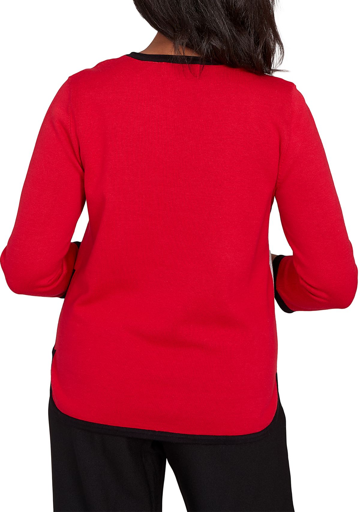 Petite Classics Color Block Sweater 