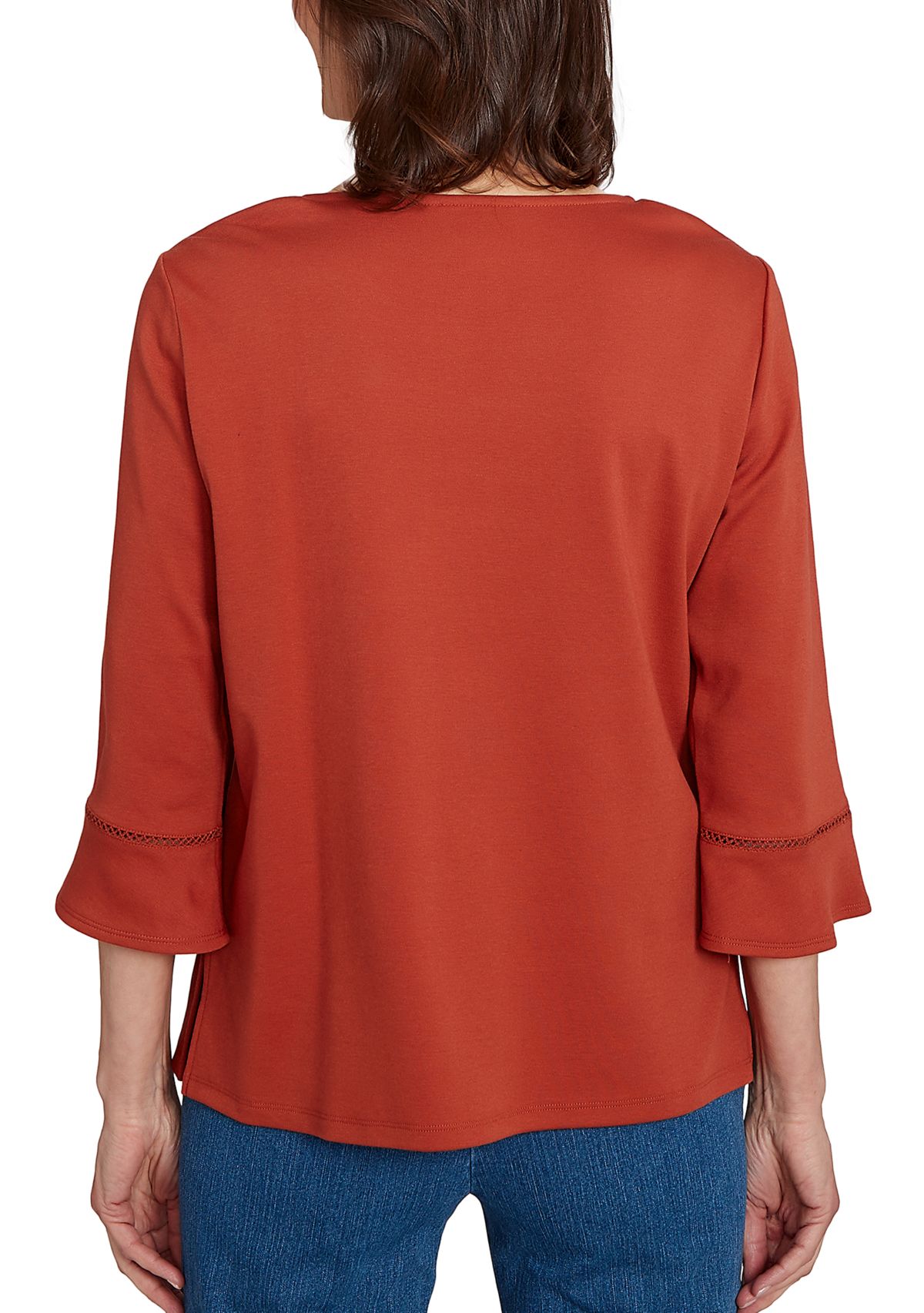 Petite Classics Tossed Flowers Top 