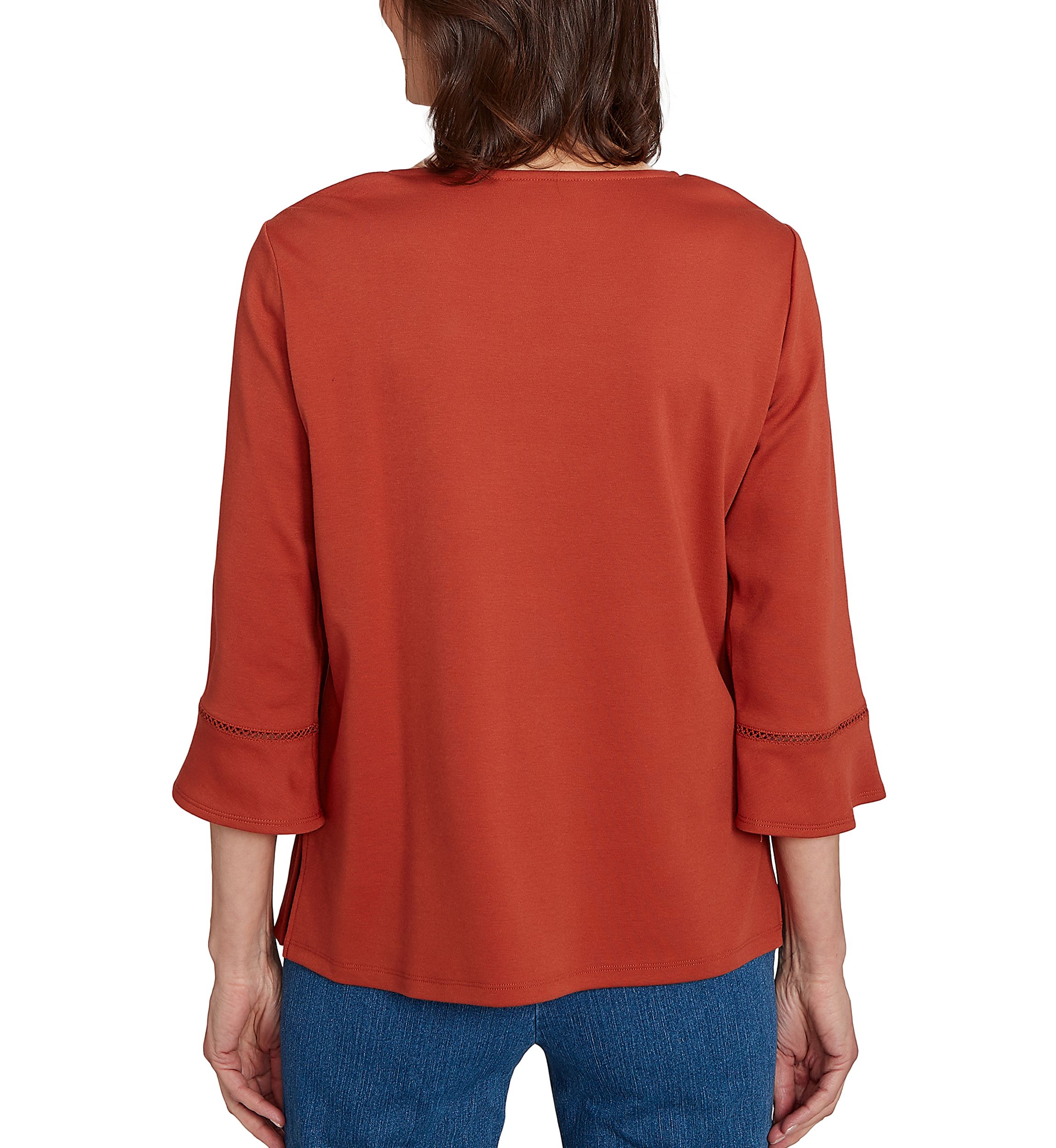 Petite Classics Tossed Flowers Top 