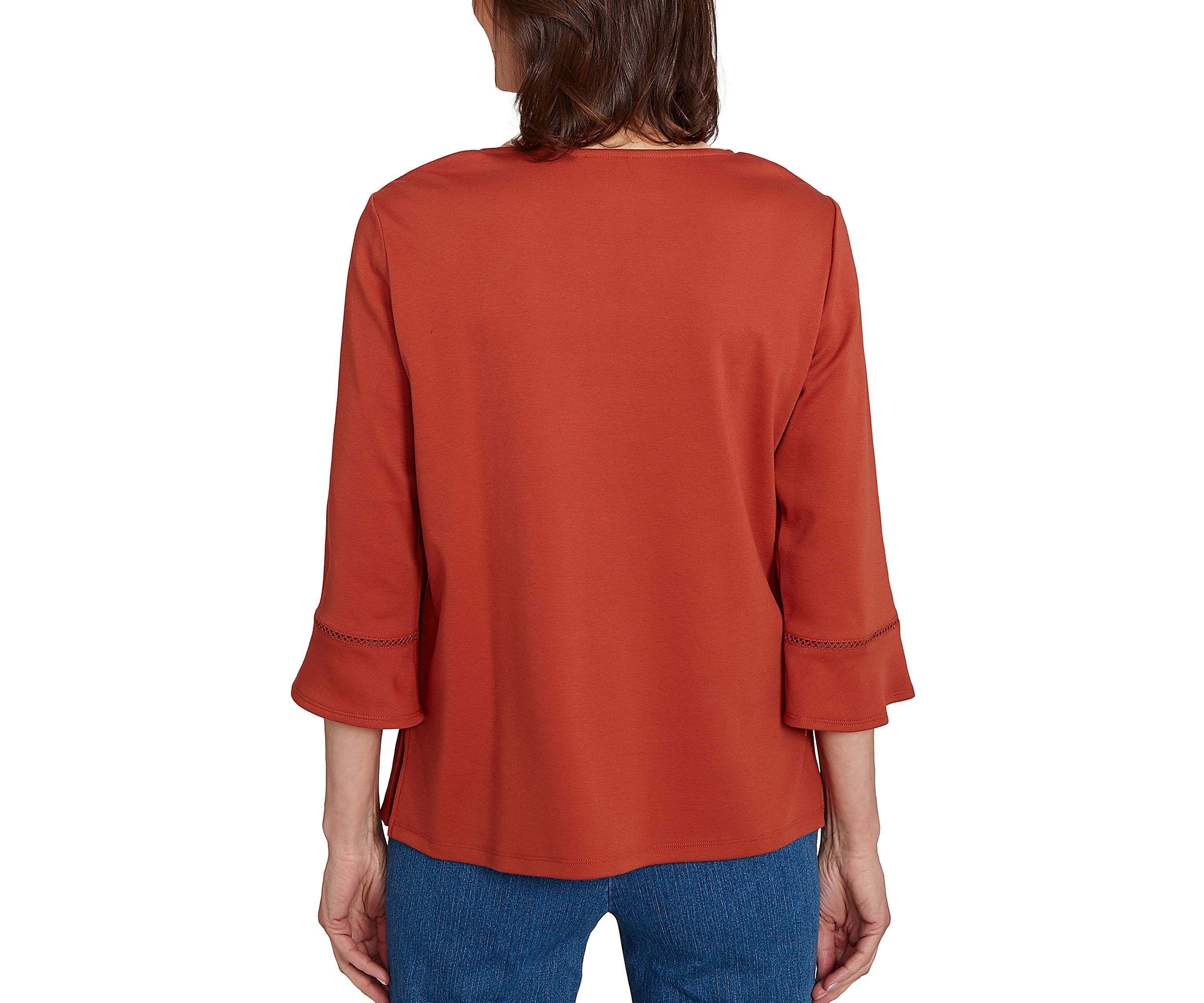 Petite Classics Tossed Flowers Top 