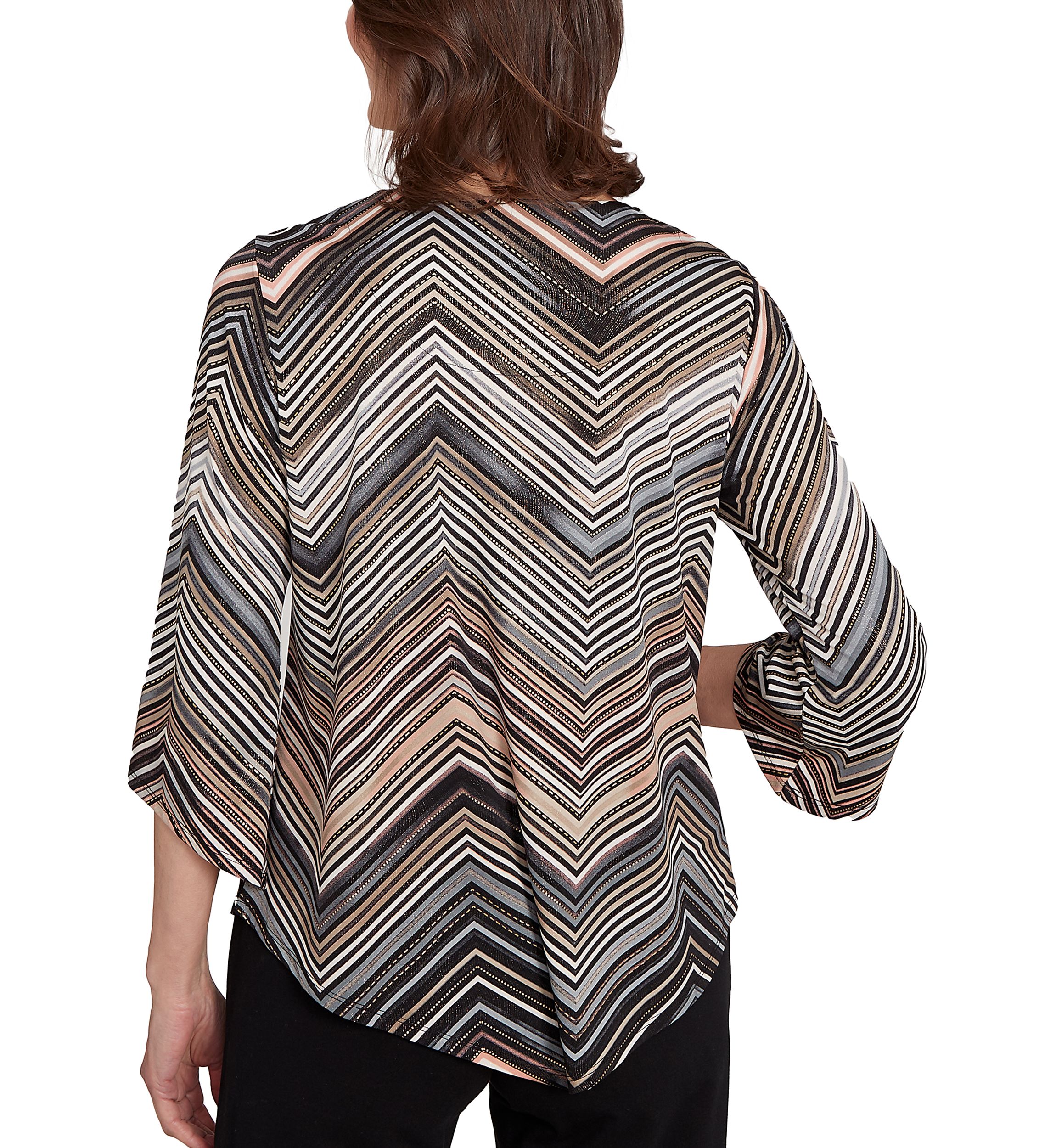 Petite Classics Stripe Chevron Top 