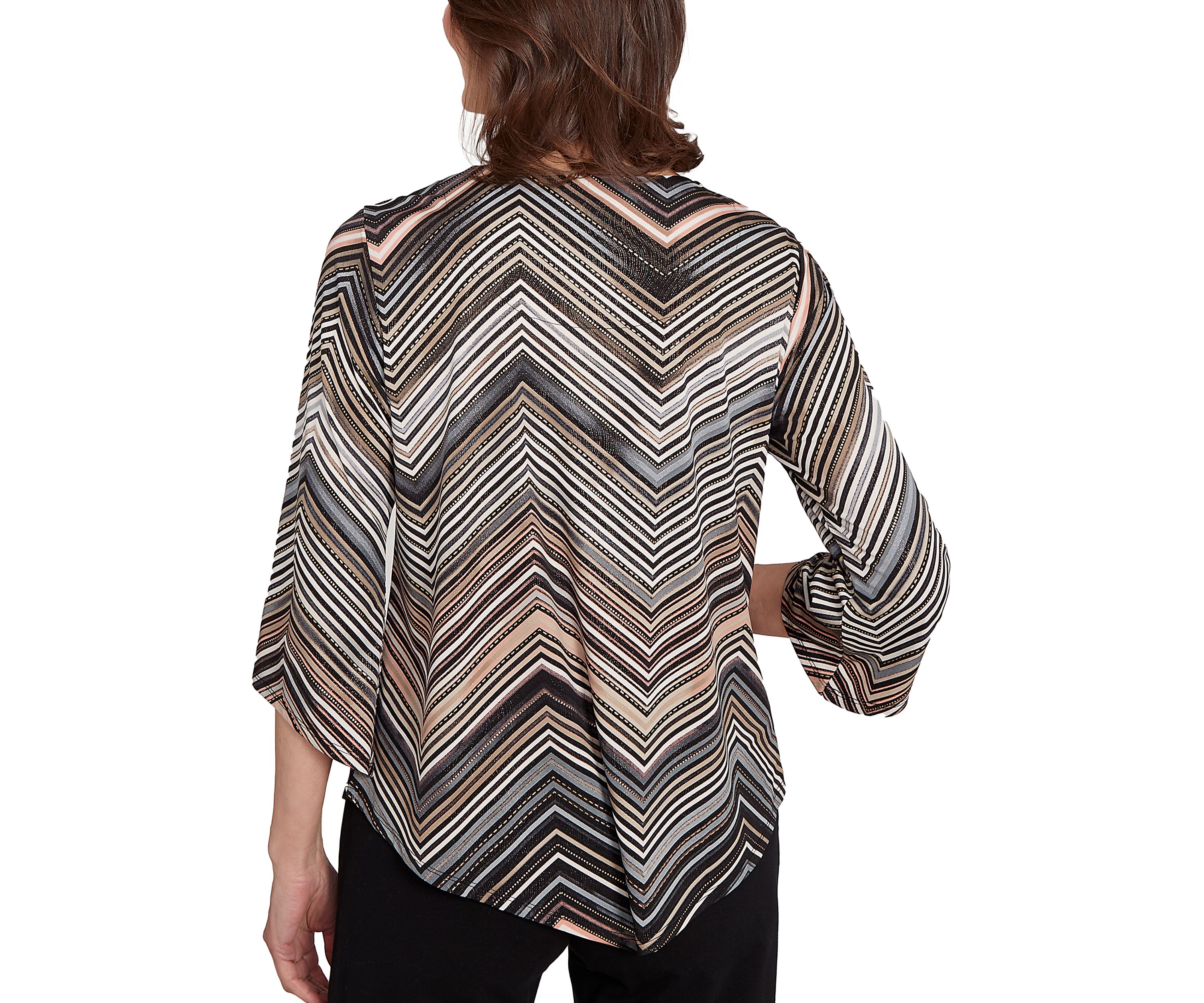 Petite Classics Stripe Chevron Top 