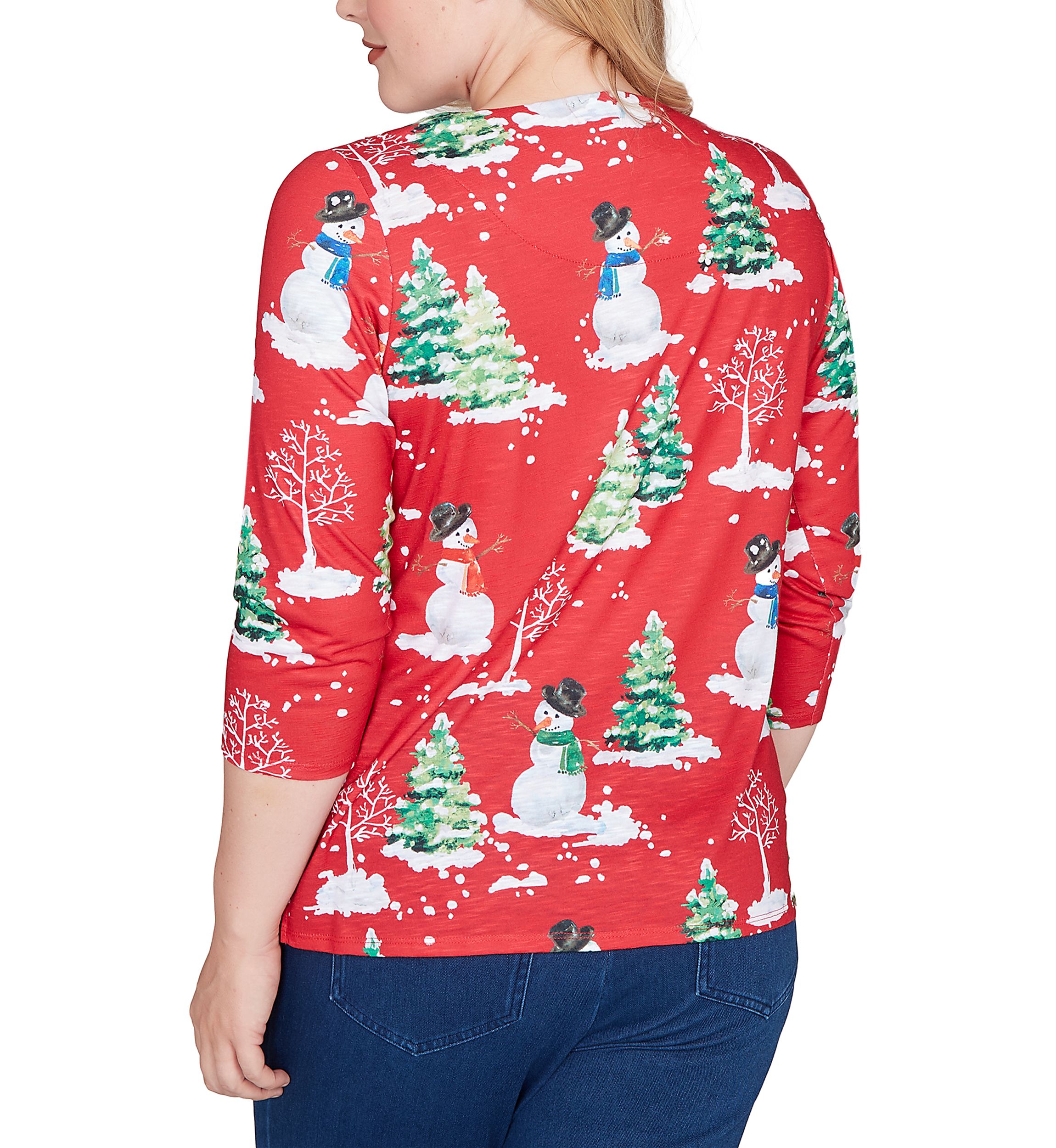 Petite Classics Snowmen Top 