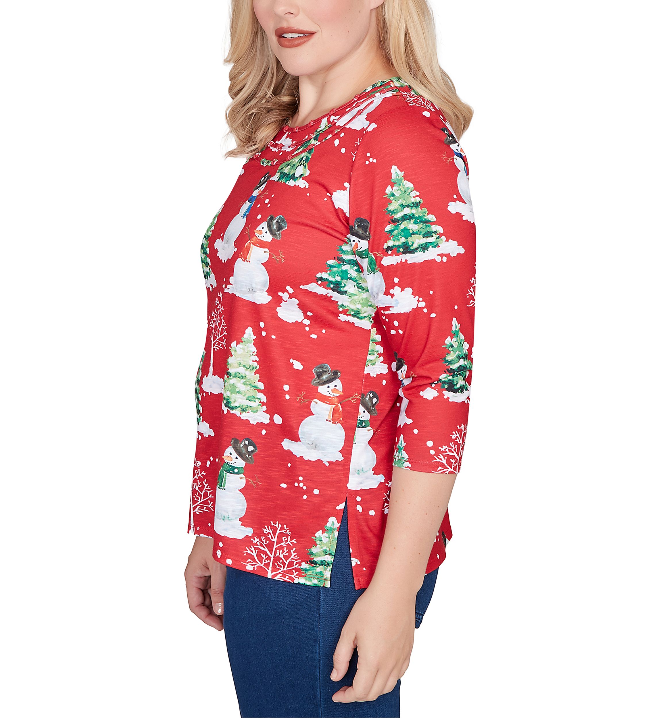 Petite Classics Snowmen Top 