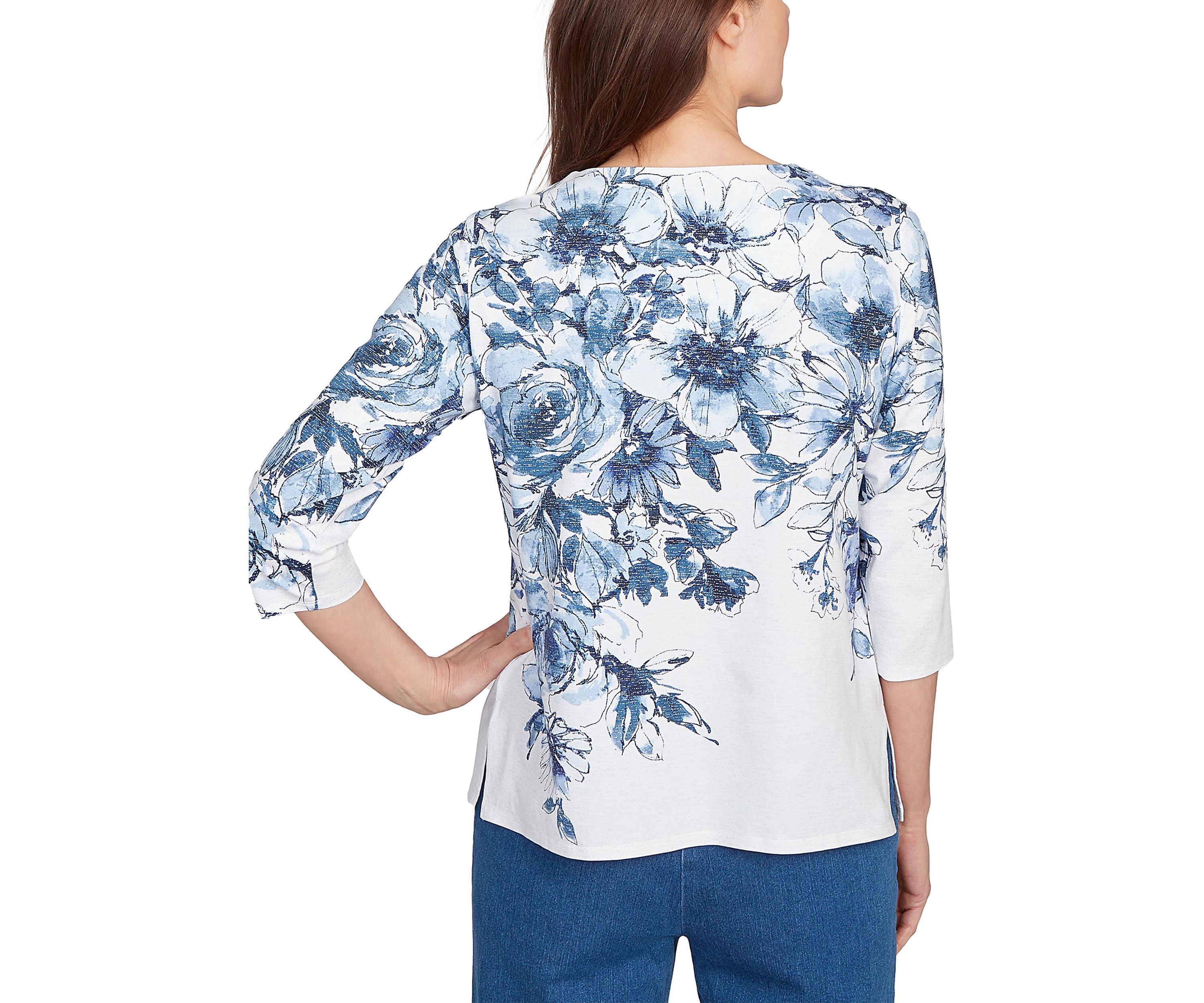 Womens Key Items Ki Floral Yoke Top