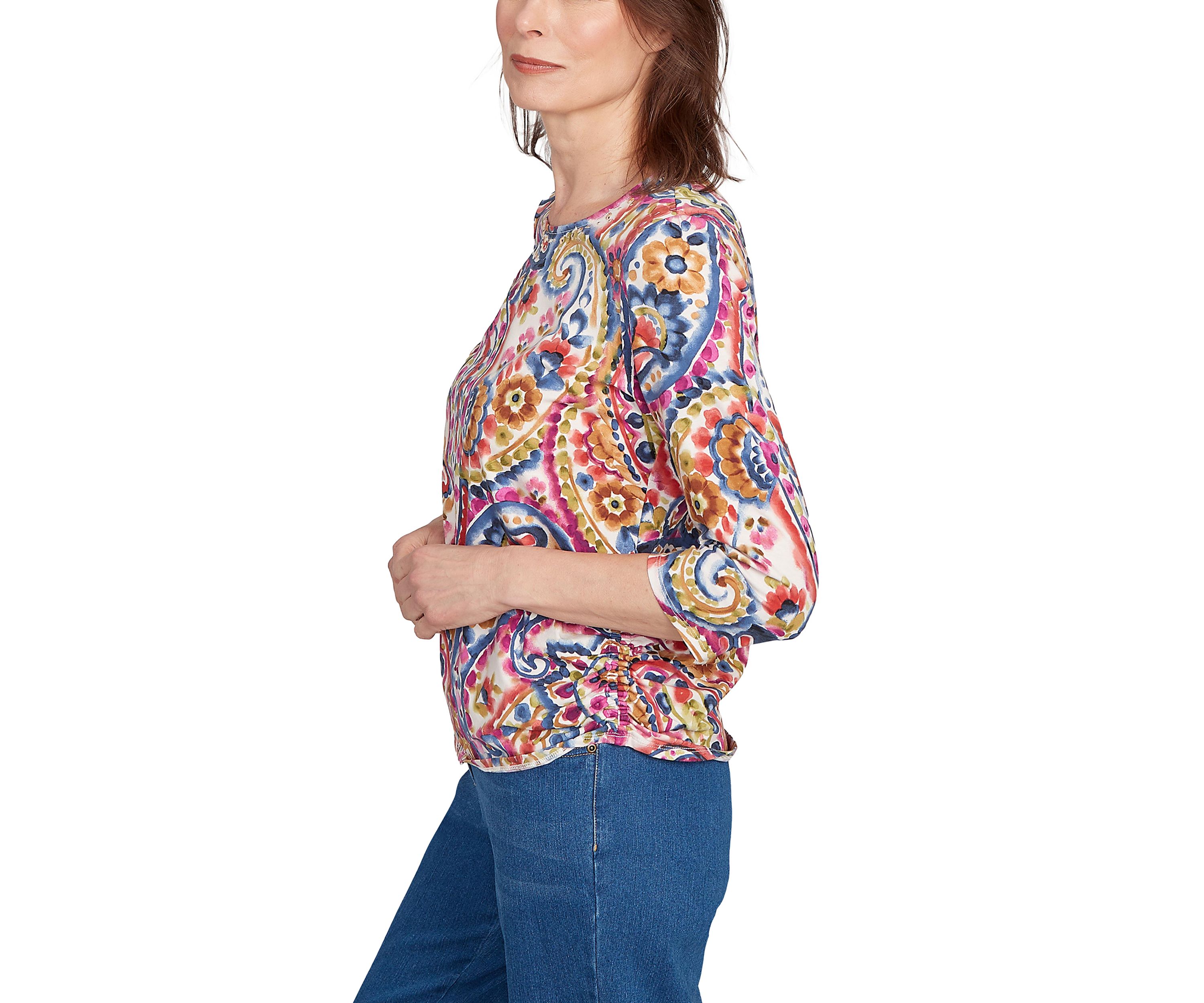 Womens Key Items Paisley Top 