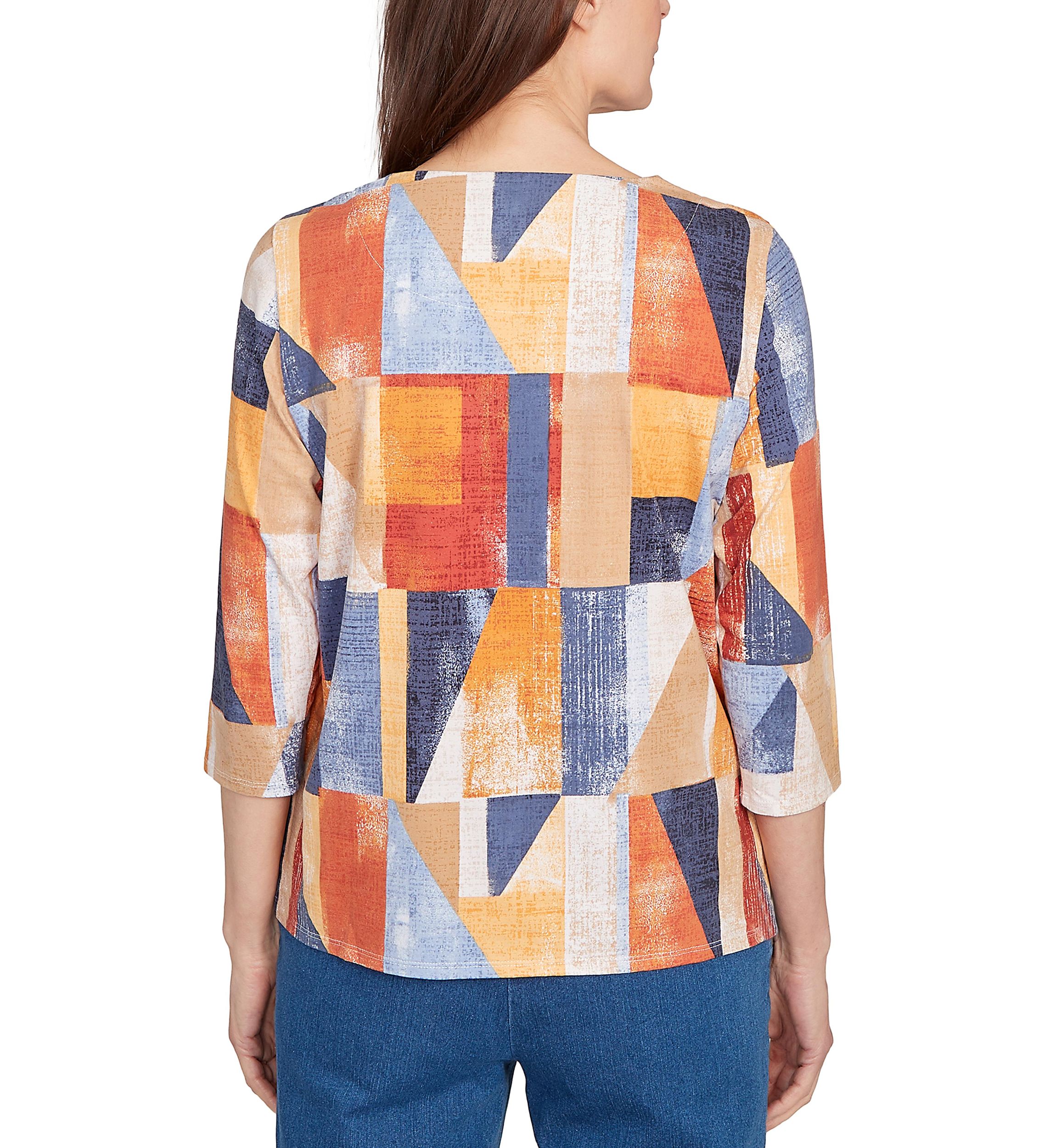 Womens Key Items Color Block Top