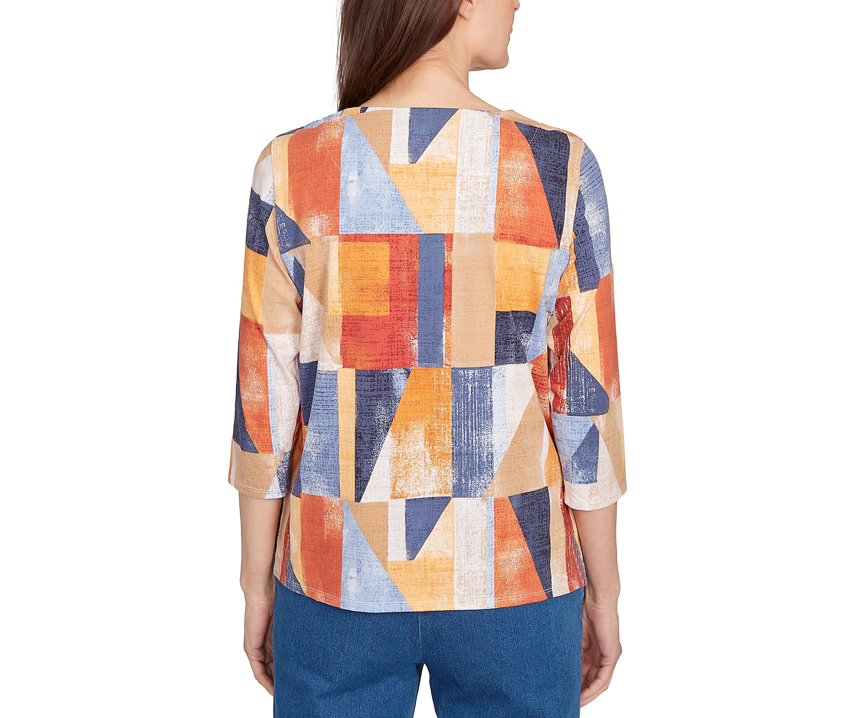 Womens Key Items Color Block Top
