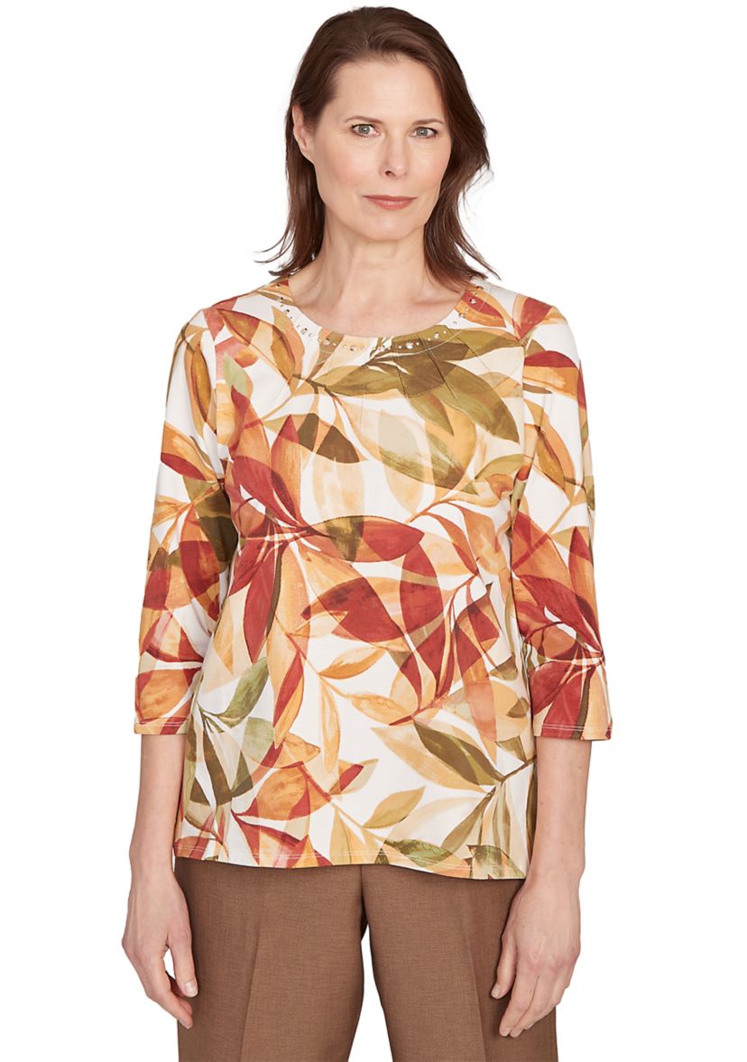 Womens Key Items Leaves Top 