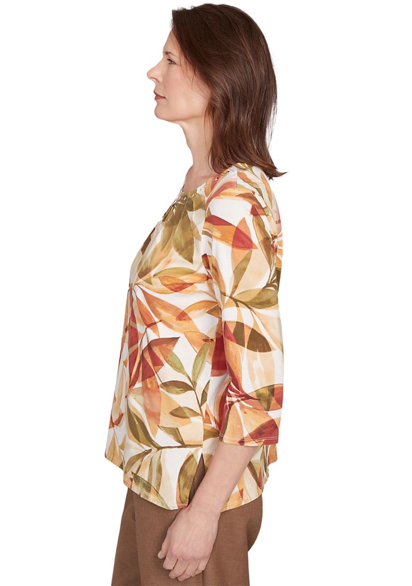 Womens Key Items Leaves Top 