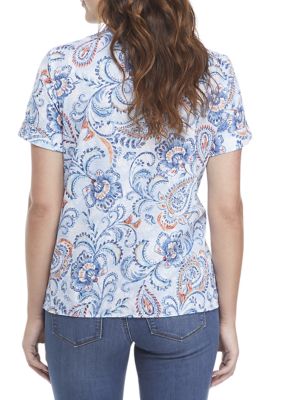 Women's Classics Batik Scroll Print Shirt