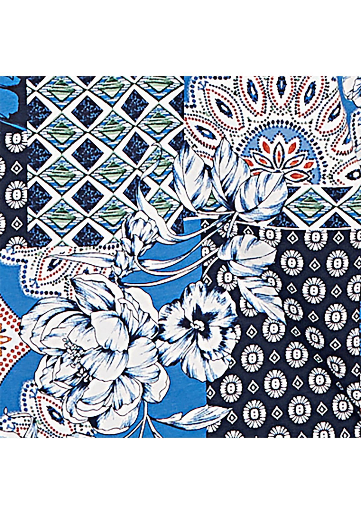 Petite Key Items Batik Patchwork Top 