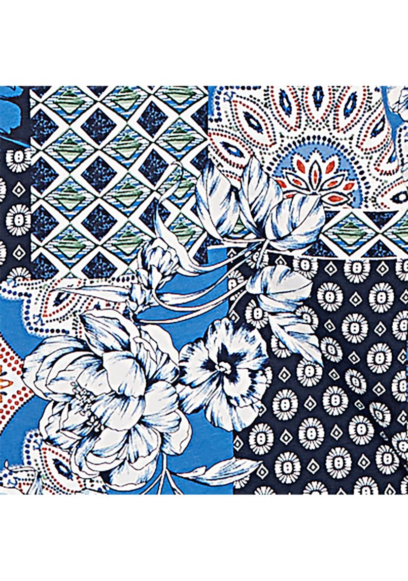 Petite Key Items Batik Patchwork Top 