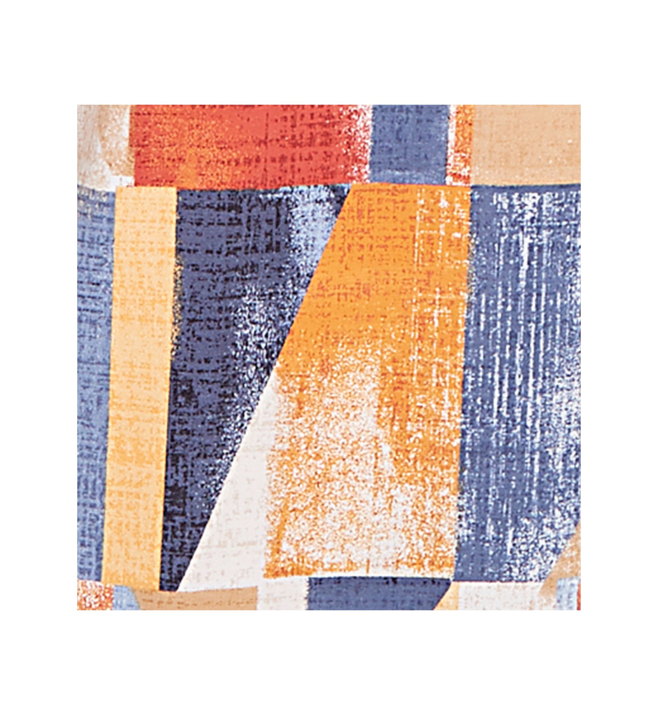 Petite Key Items Color Block Printed Top