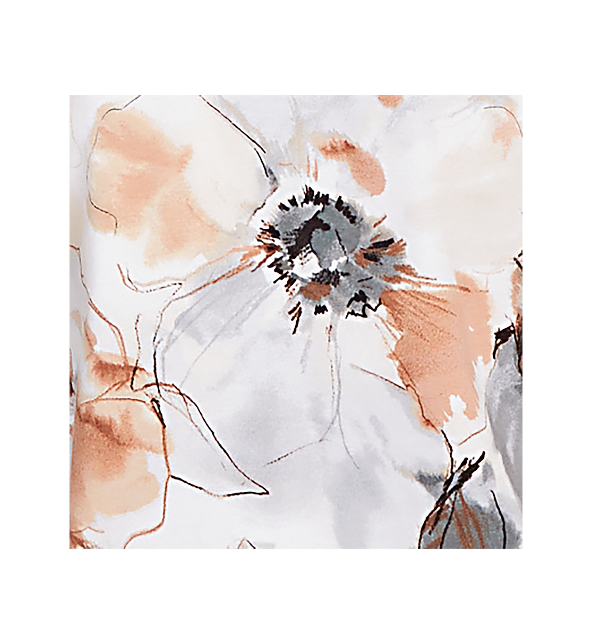 Petite Key Items Watercolor Floral Top