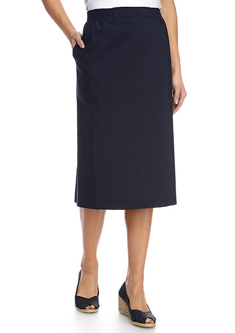 Alfred Dunner Classic Linen Skirt | belk