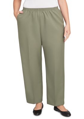 Alfred Dunner Women's Plus Size Classics Proportioned Medium Pants, 16W