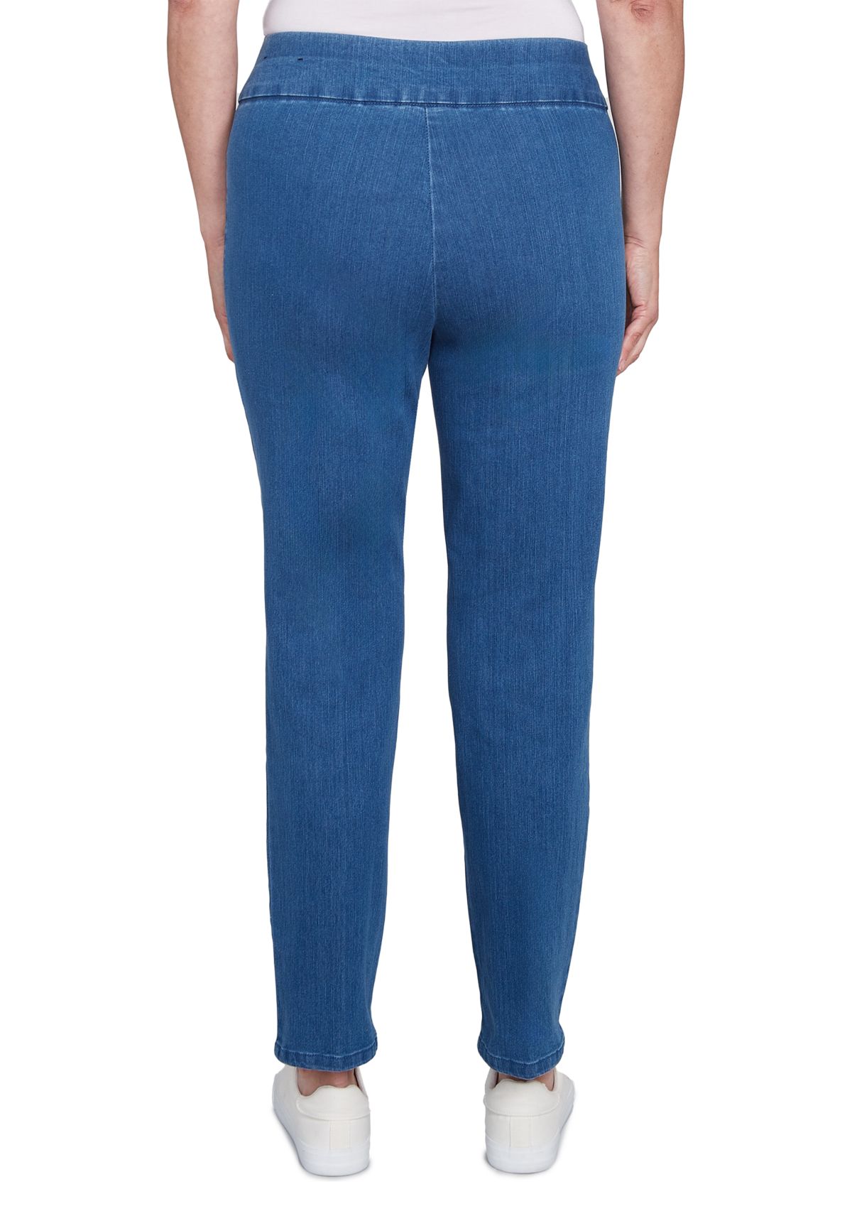Womens Stretch Denim Pants - Short Length 