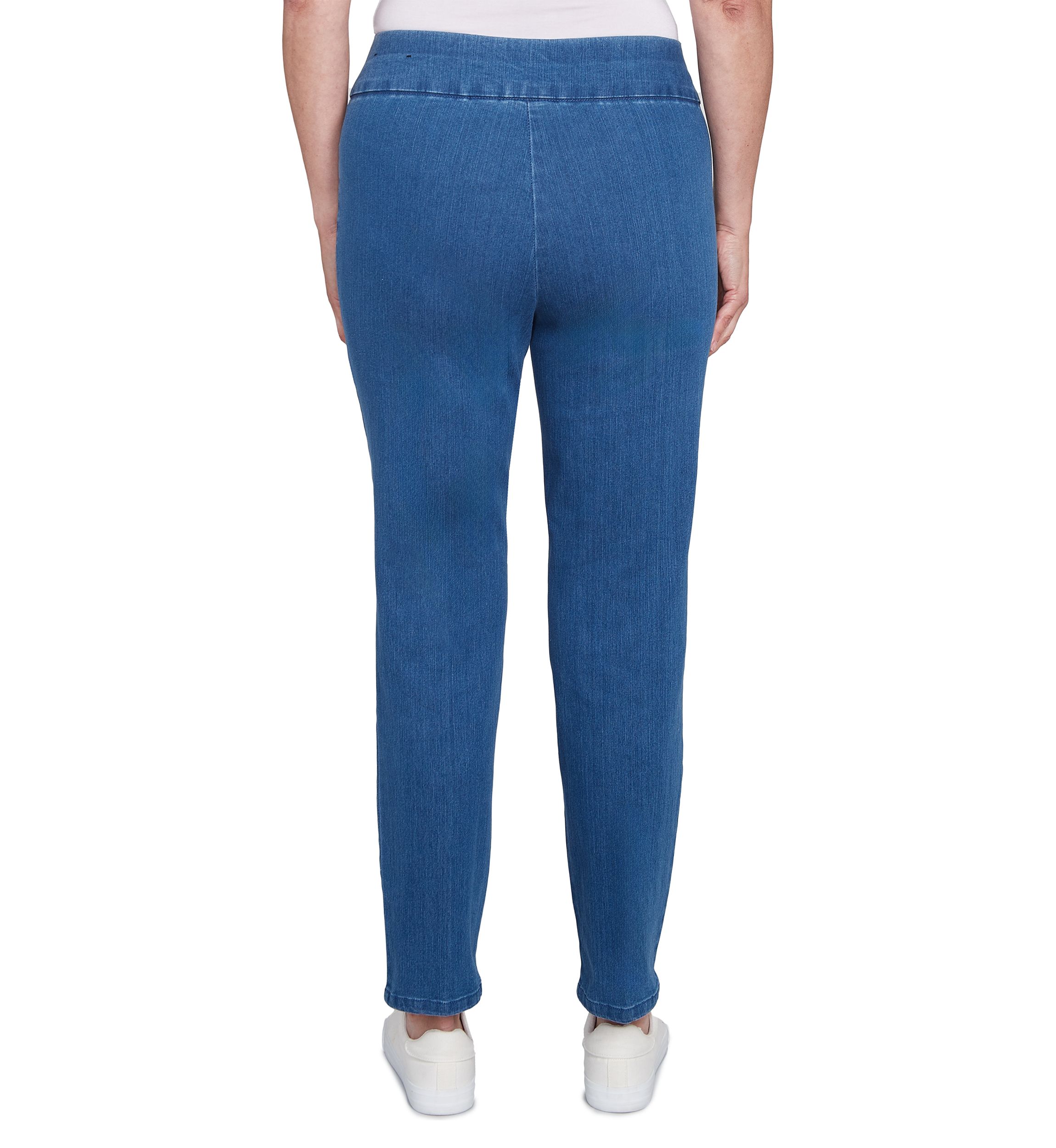 Womens Stretch Denim Pants - Short Length 